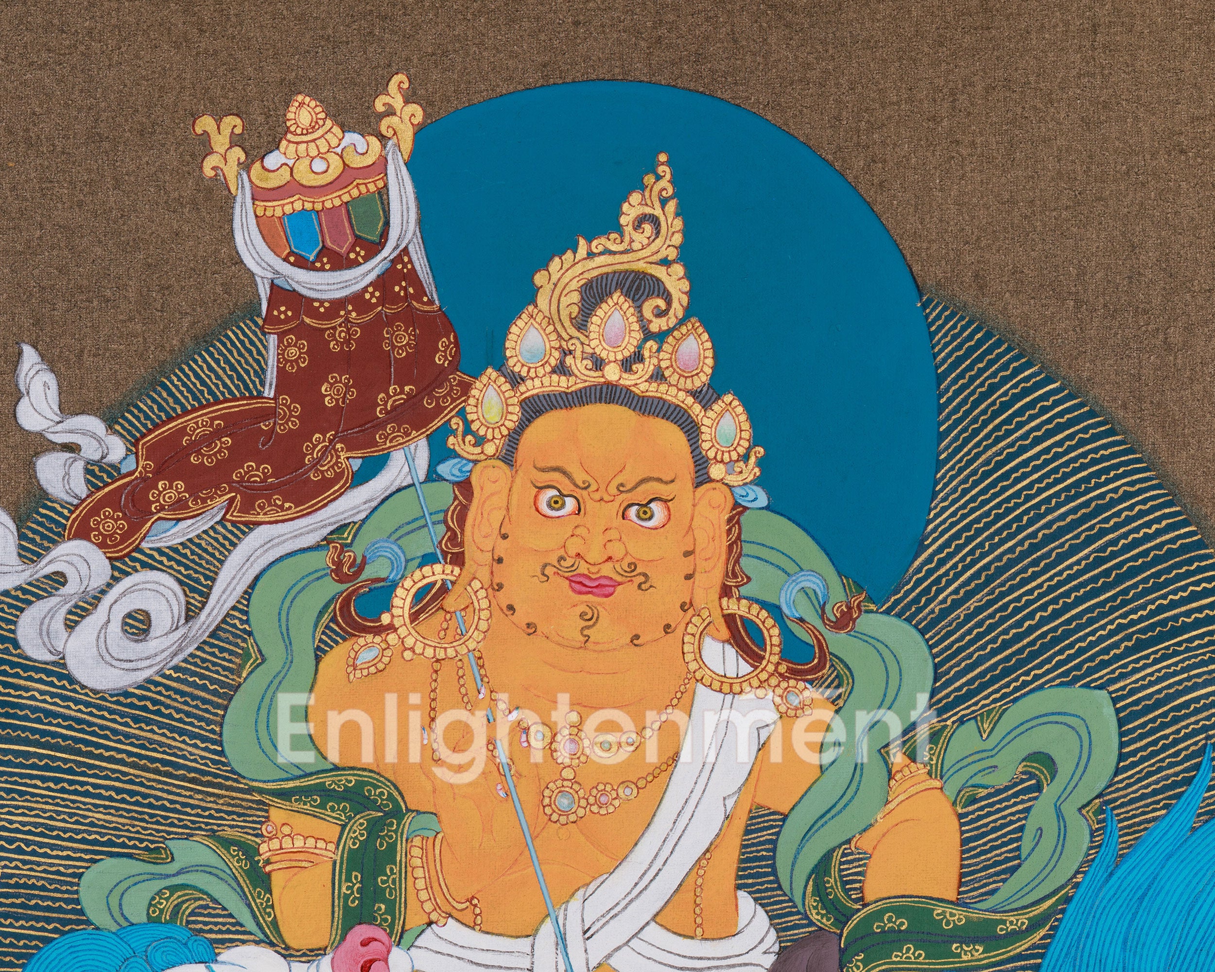 Namtoshe Buddha Thangka | Featuring Dzambhala and Vasundhara