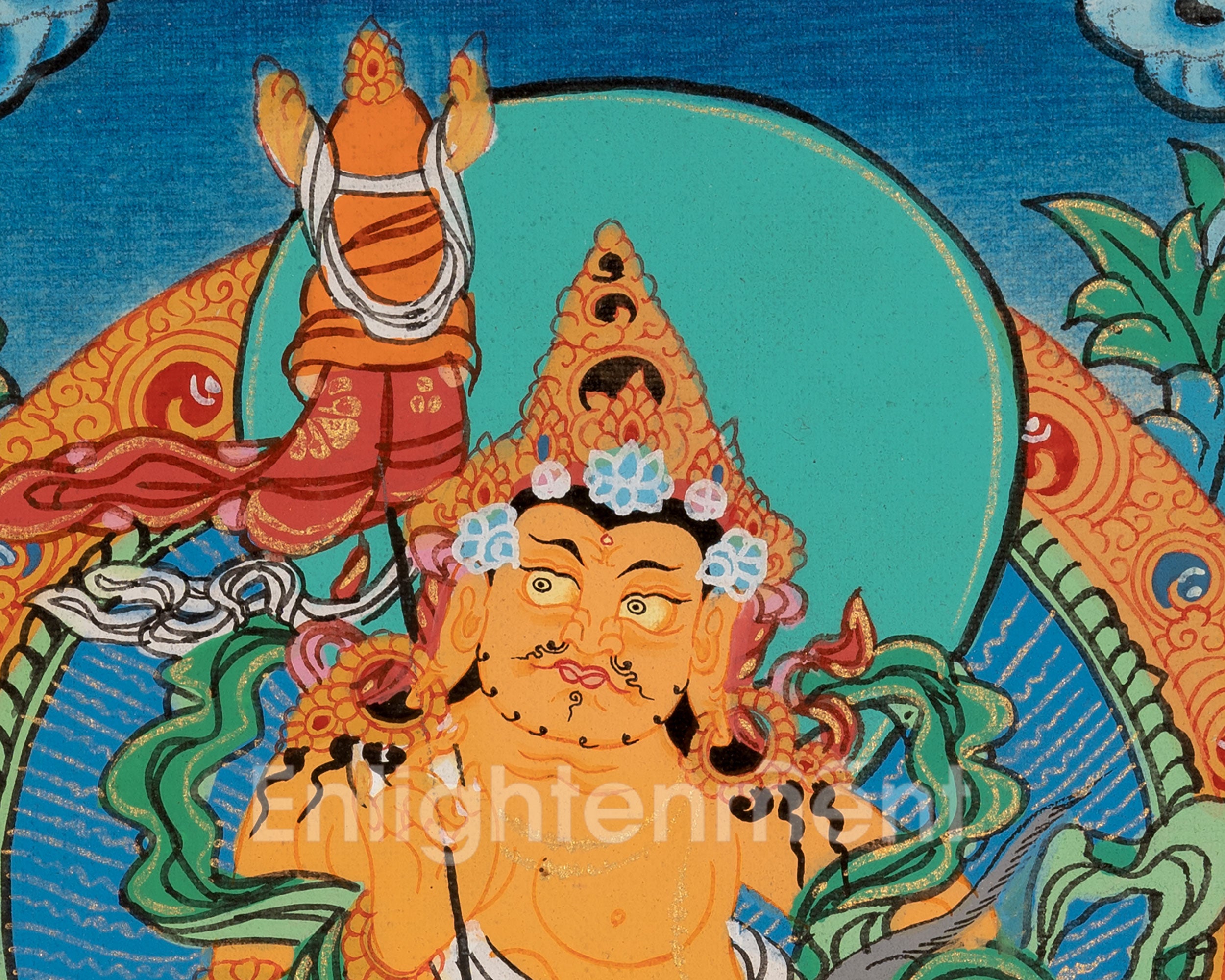 Wealth Deity Namtoshe Thangka | Guardian of Prosperity and Abundance
