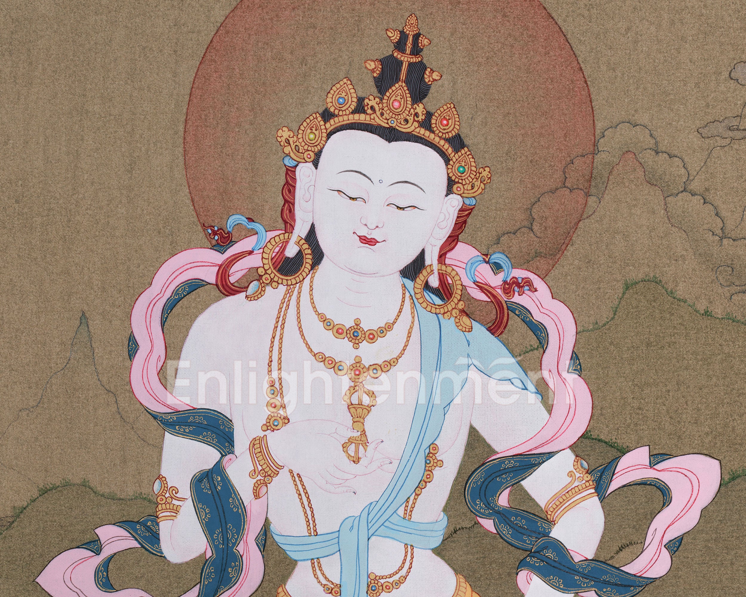 Traditional Bodhisattva Vajrasattva Artwork | Buddha of Purification