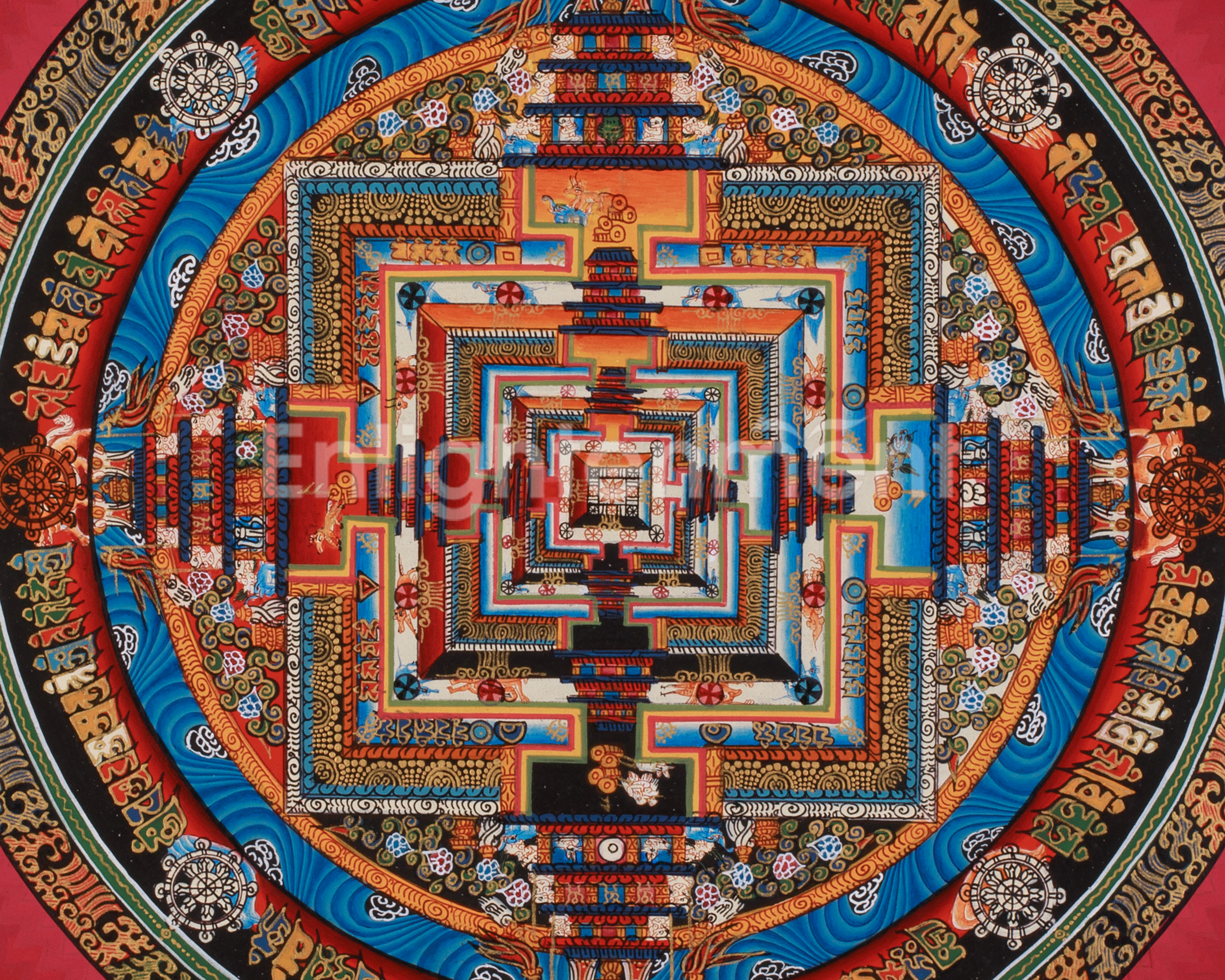 Divine Artwork of Kalachakra Mandala | Symbolizing the Wheel of Time