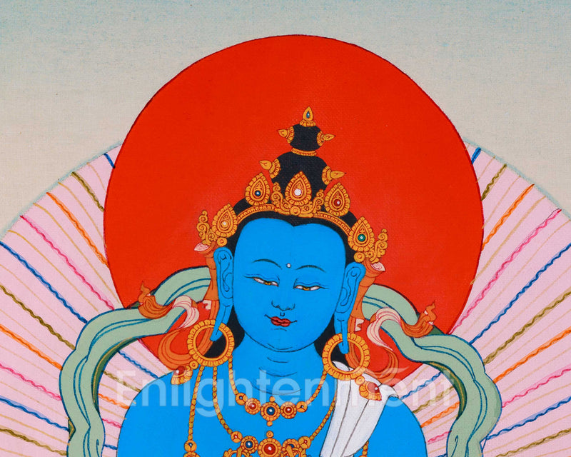 Tibetan Style Vajradhara Thangka Painting