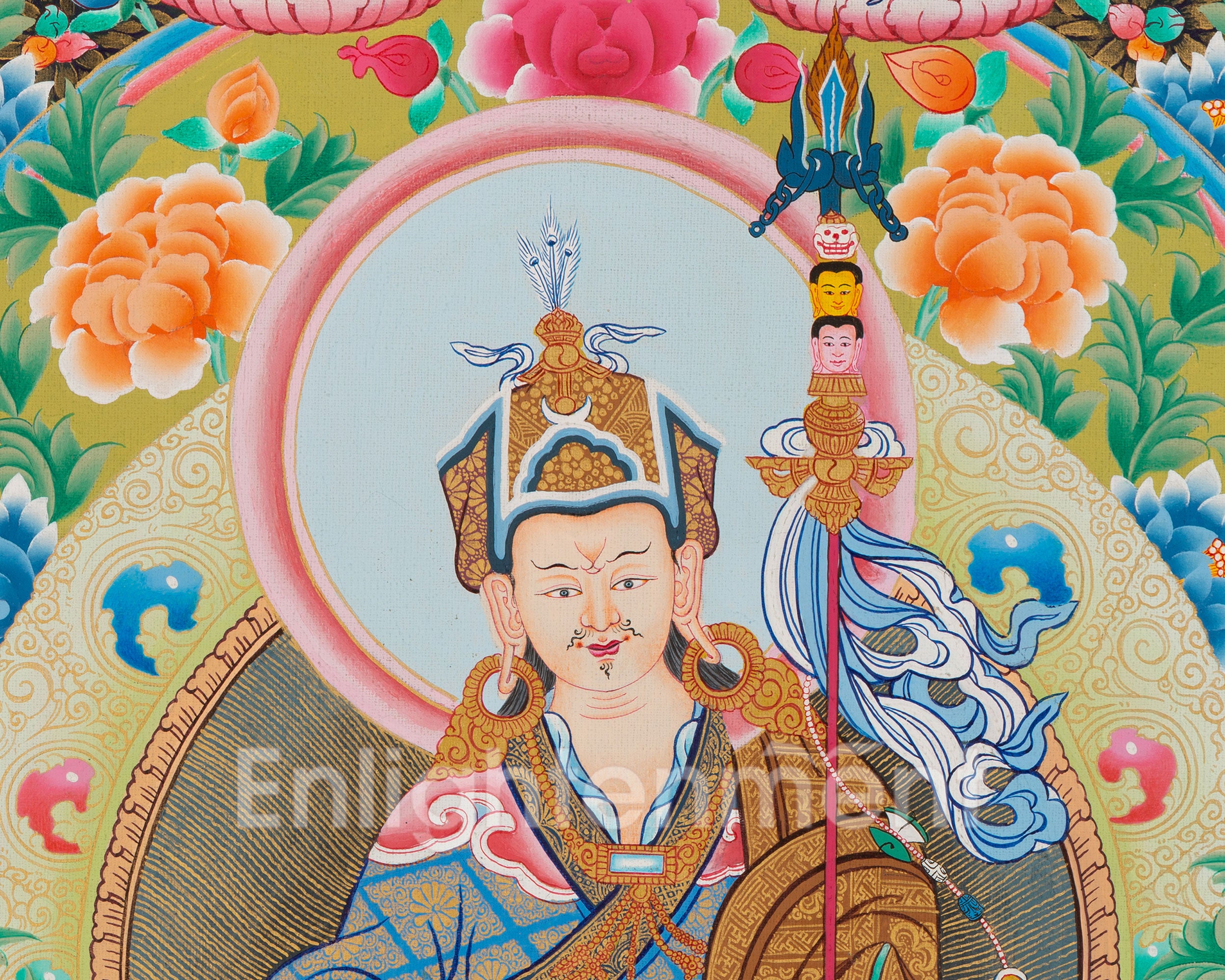 Guru Rinpoche Lineage Tree | Large Thangka Painting