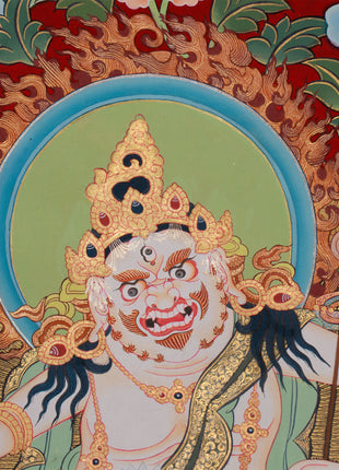Tibetan Wealth Deity, White Dzambhala | Guardian of Prosperity and Vajrayana Abundance