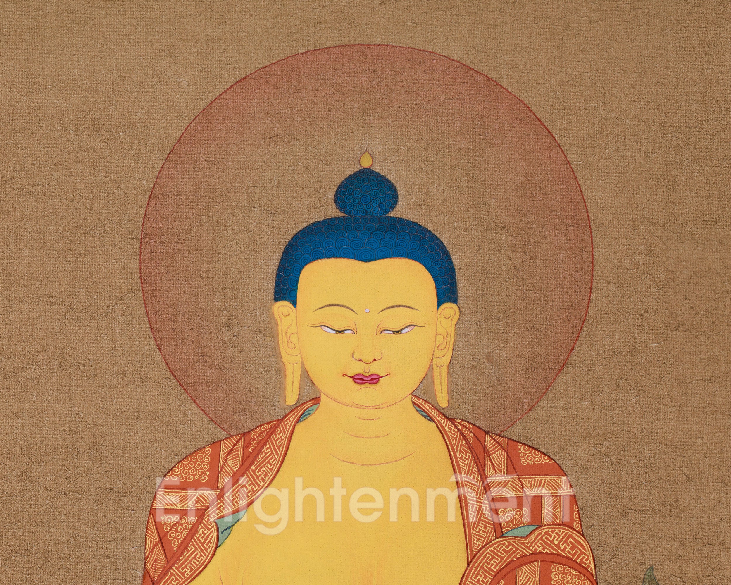Buddhist Thangka of Shakyamuni Buddha