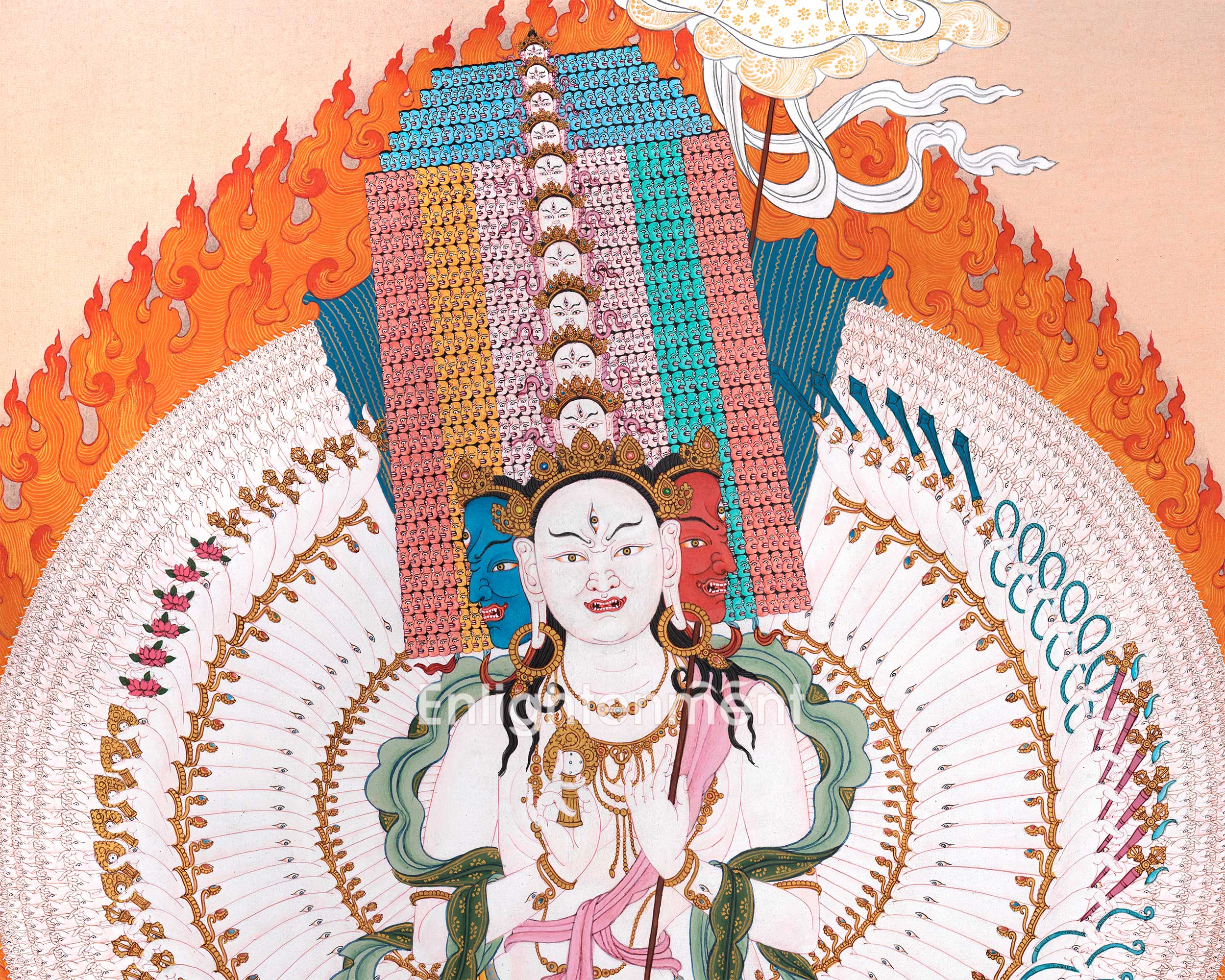 Mother Sitatapatra Thangka: Protector Dakini