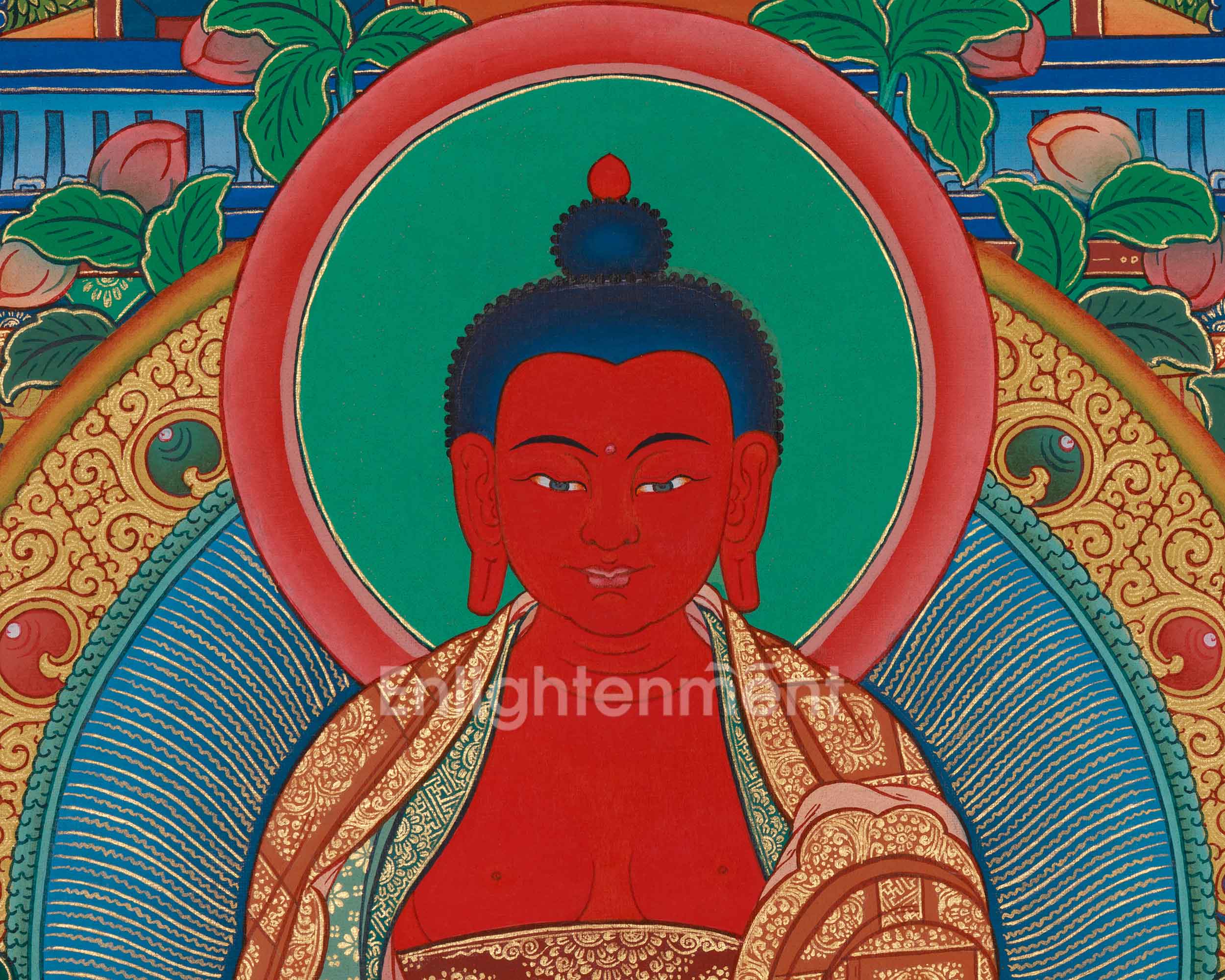 Amitabha Buddha Sukhavati Thangka | Embodying Compassion and Eternal Peace
