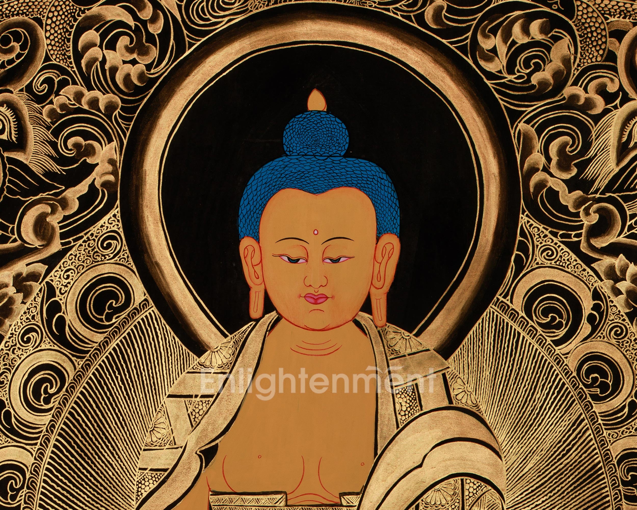 Buddha’s Life Story Thangka | A Timeless Representation of Spiritual Transformation
