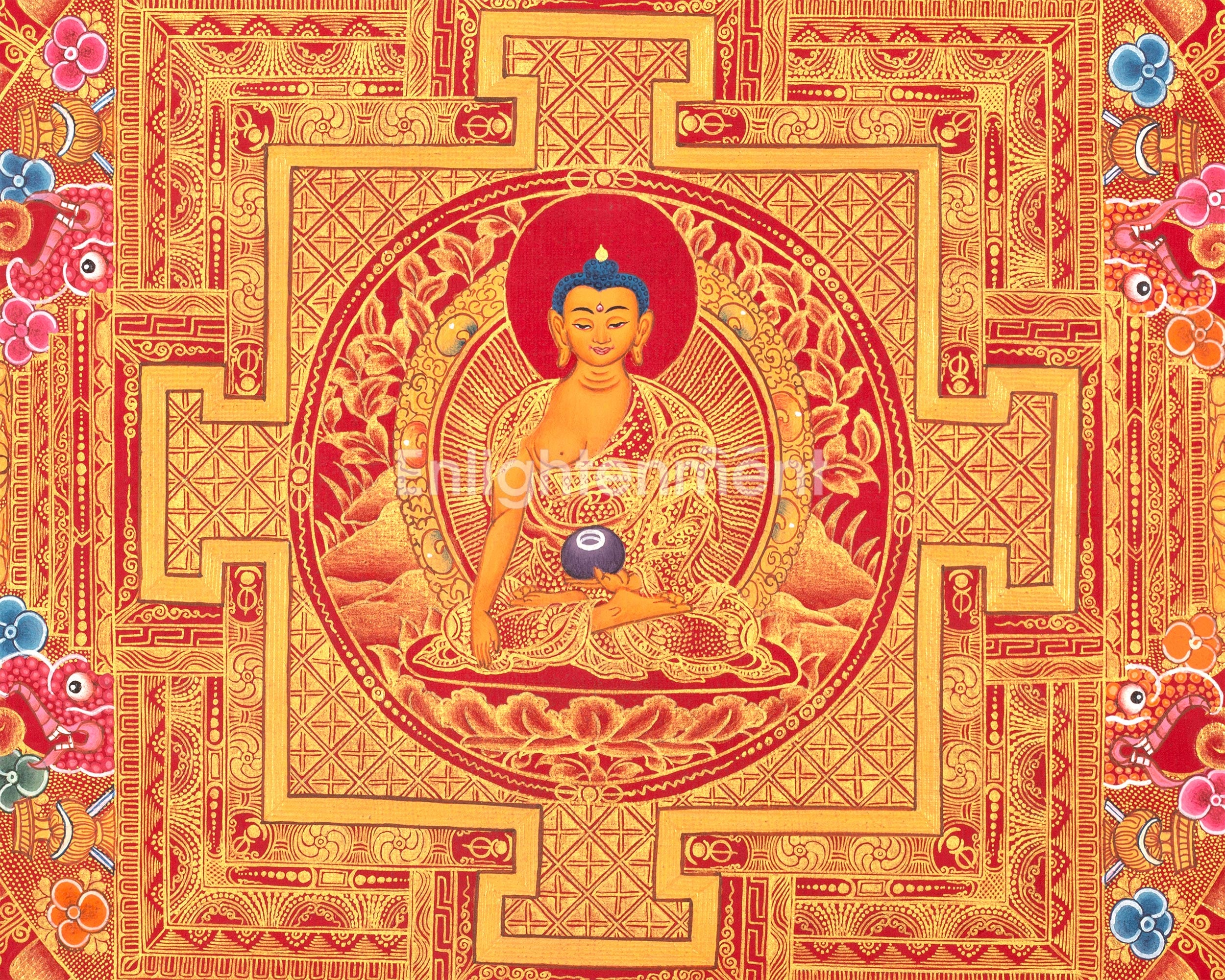 Tibetan Shakyamuni Buddha Mandala | The Buddha of Wisdom and Enlightenment
