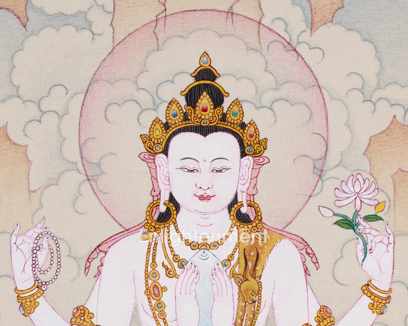 Exquisite Chenresig Thangka