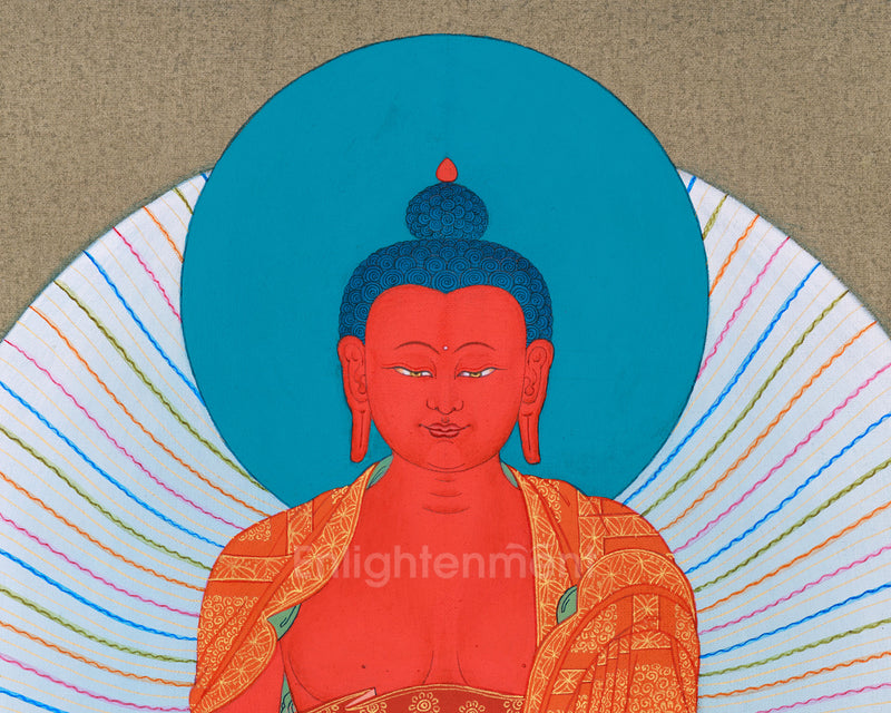 Buddha of Infinite Light, Amitabha Thangka - Chenresig and Vajrasattva Bodhisattvas