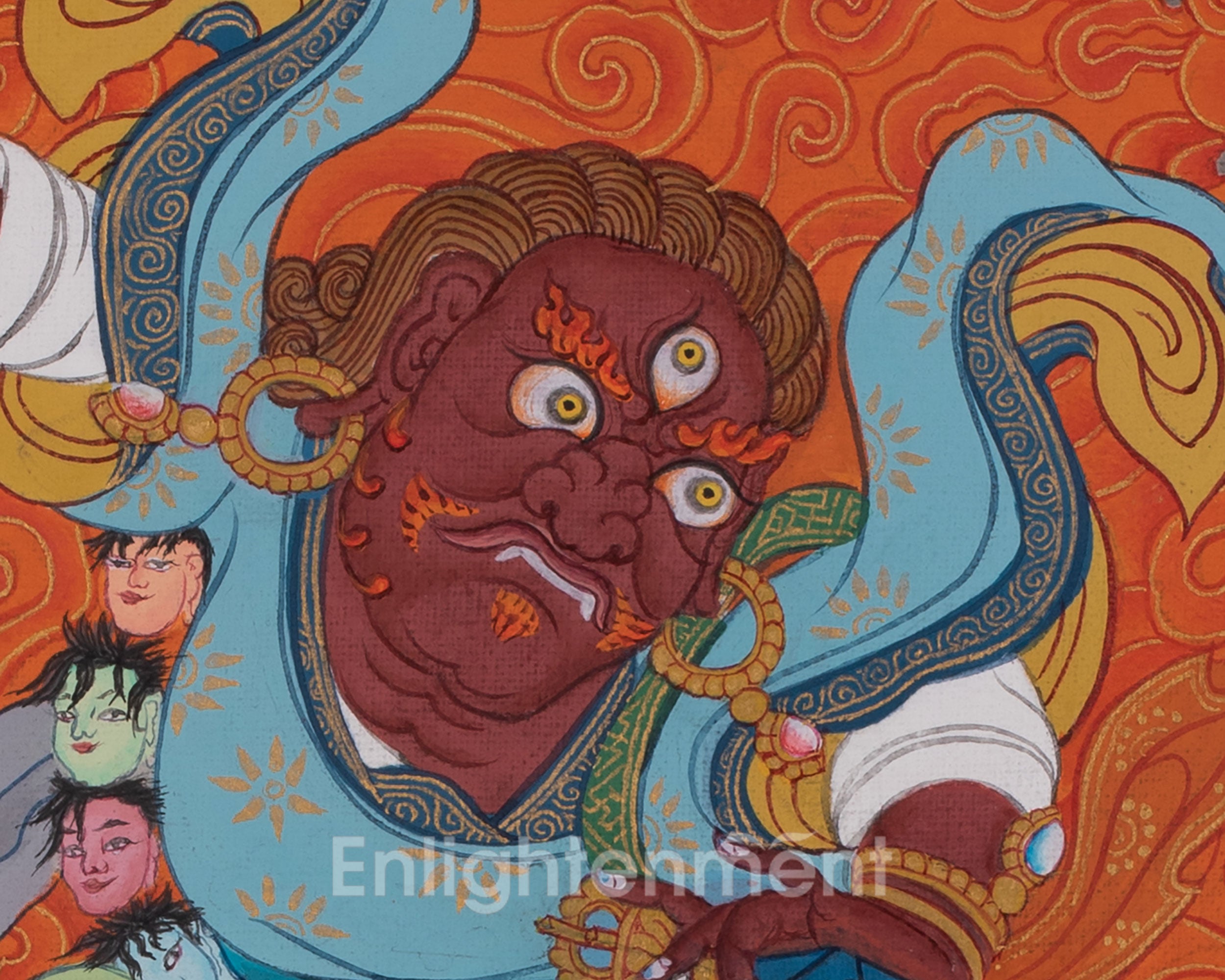 Dorje Drollo Tibetan Art | Sacred Protector of Vajrayana Buddhism | Spiritual Gift
