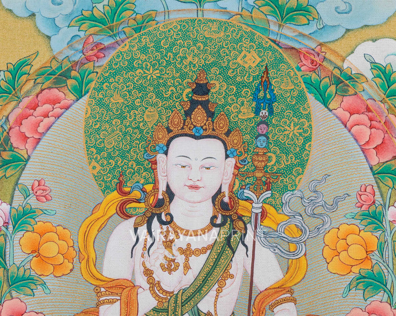 Pema Gyalpo Thangka Print | The Lotus King | Digital Thangka Print Of Padmakumara
