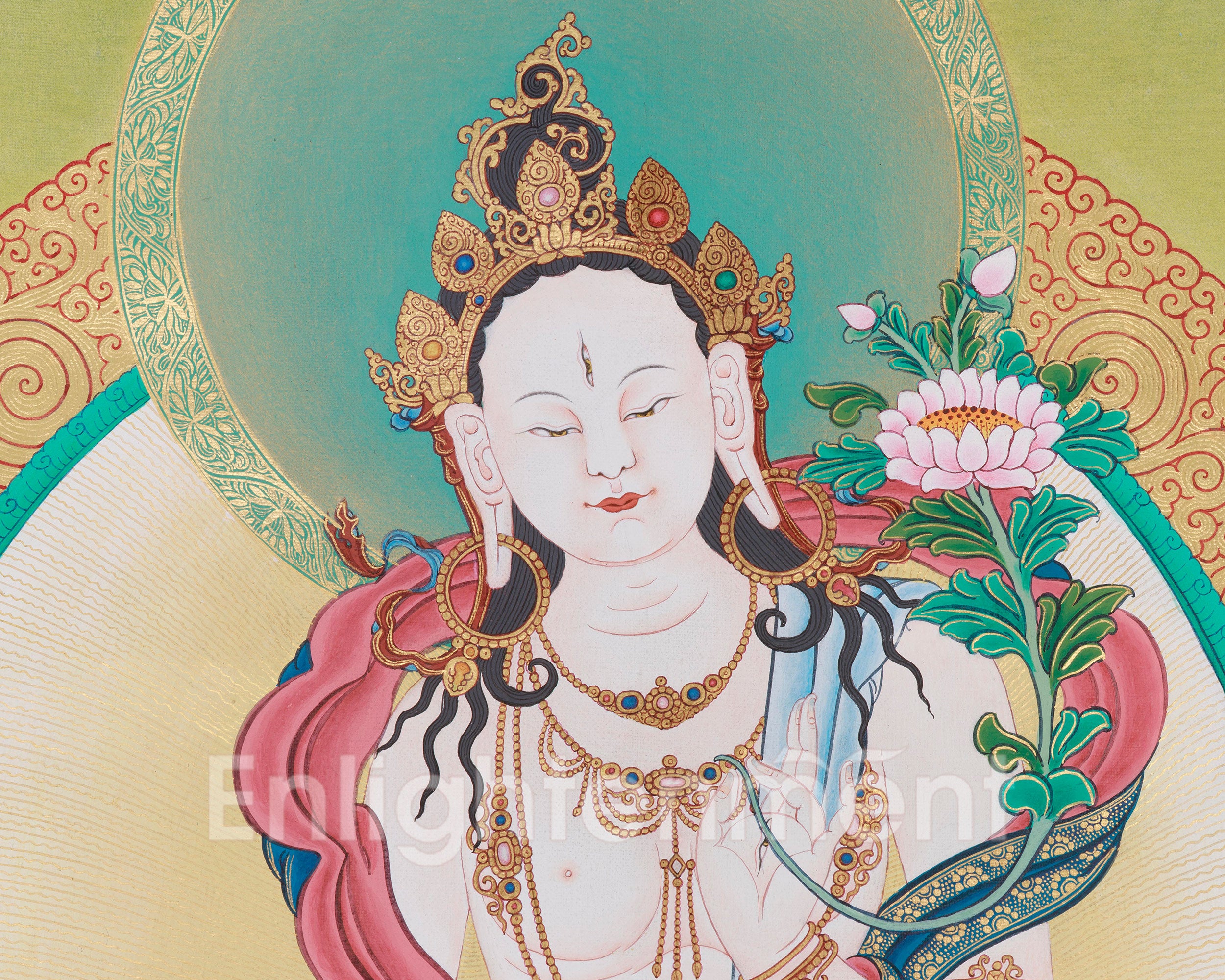 Female Buddha Tara Thangka | Symbol of Compassion and Enlightenment