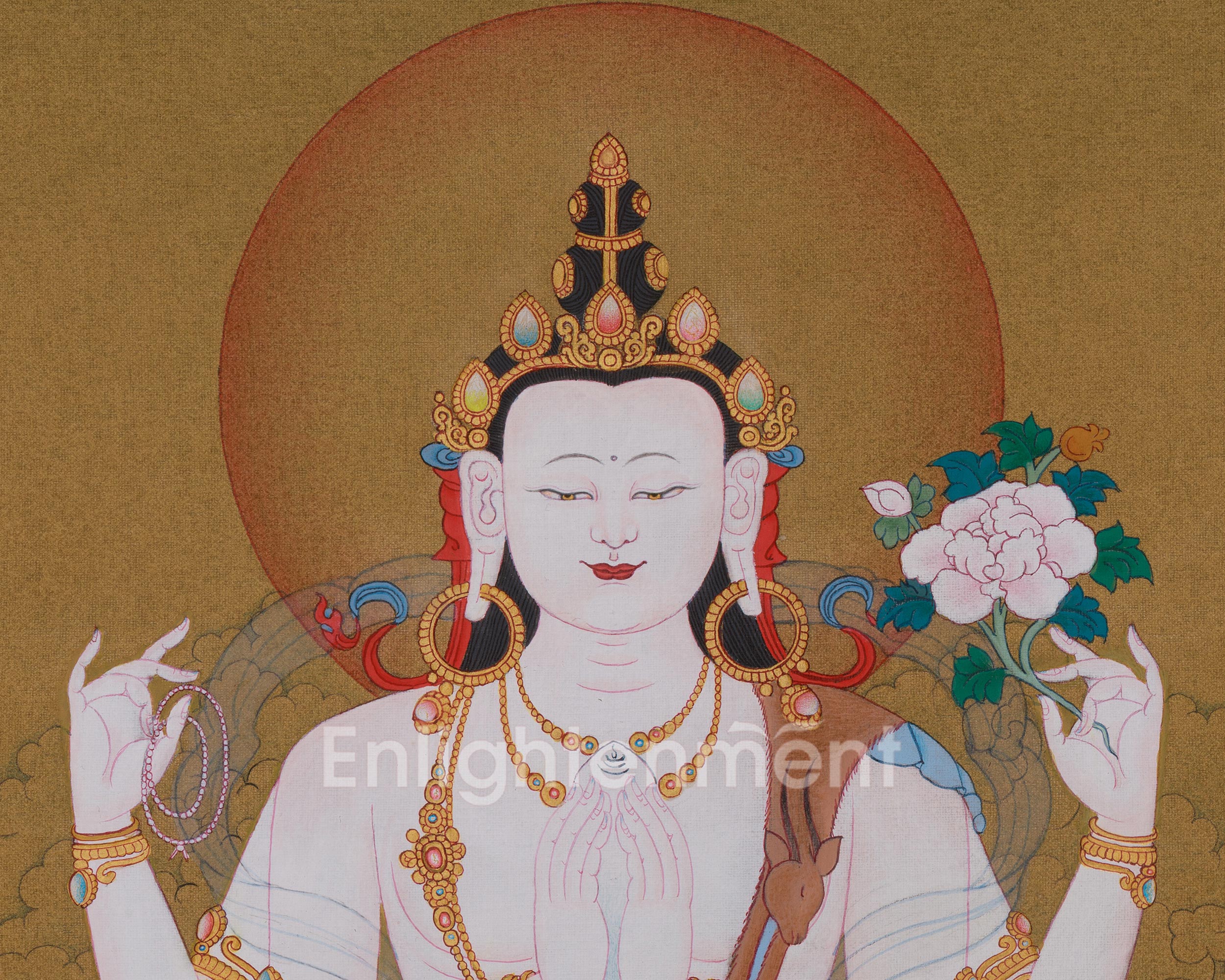 Chenrezig Spiritual Art | The Bodhisattva of Compassion | Avalokiteshvara Art