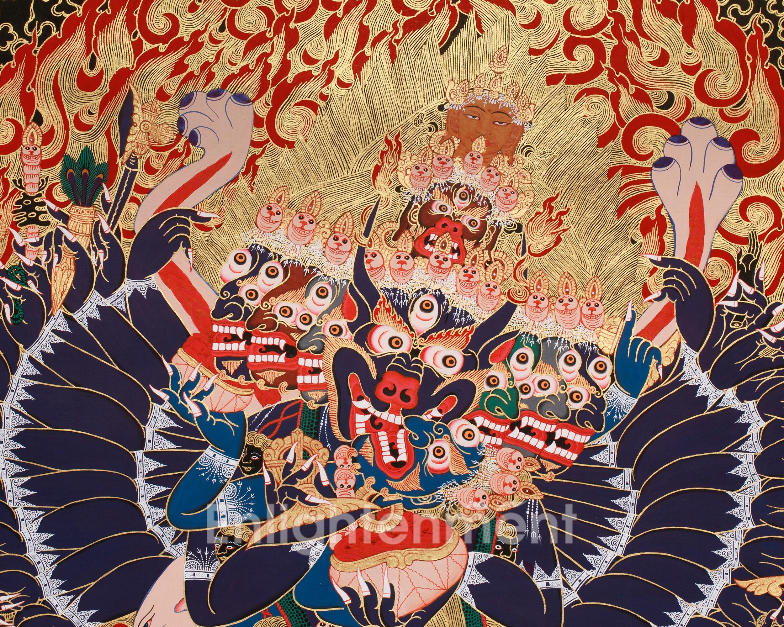 Vajrabhairava Yamantaka Thangka | The Wrathful Conqueror of Death