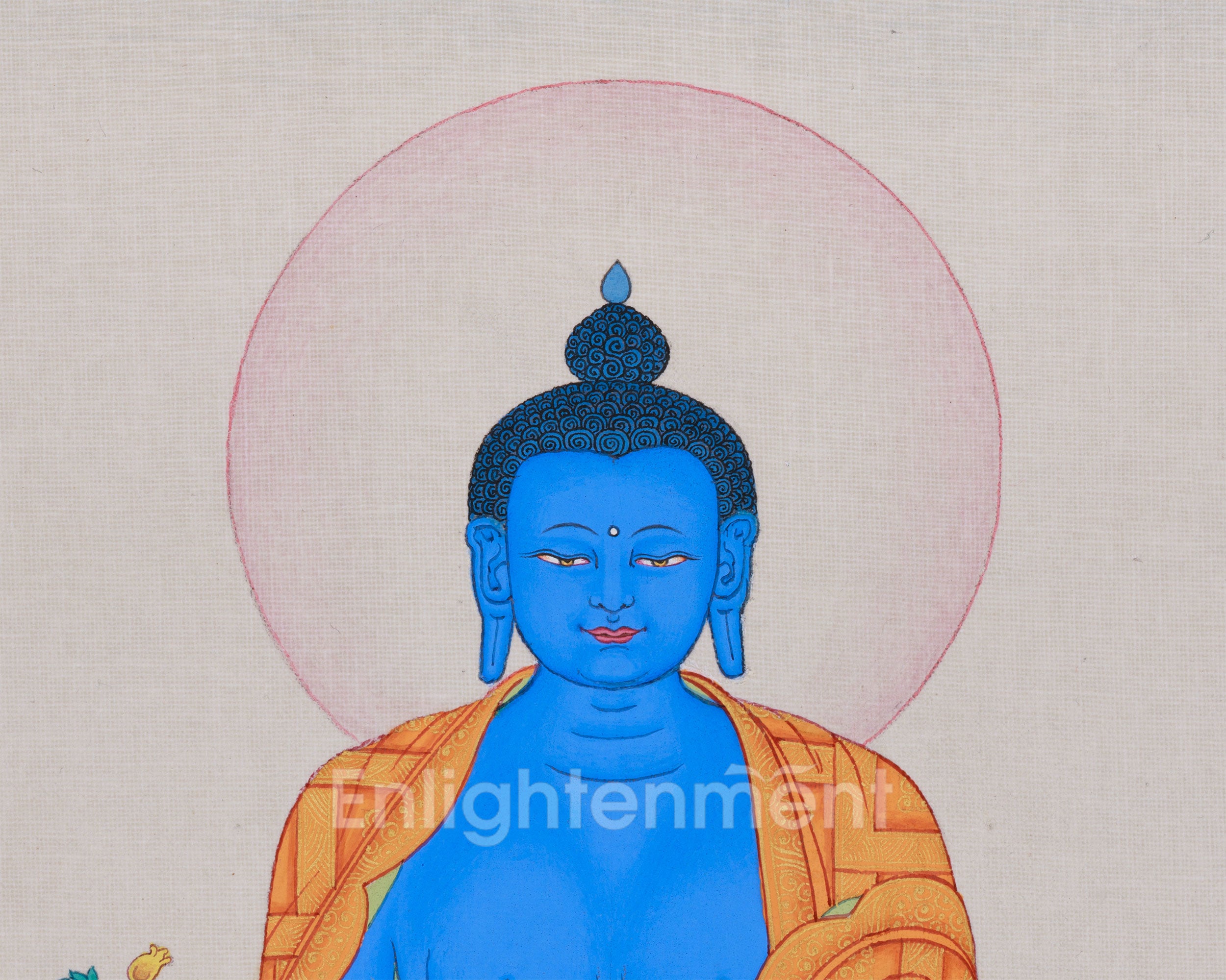 Tibetan Bhaisajyaguru Thangka | Symbol of Healing and Compassion
