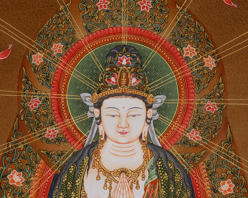 Goddess of Mercy | Japanese  Style Thangka