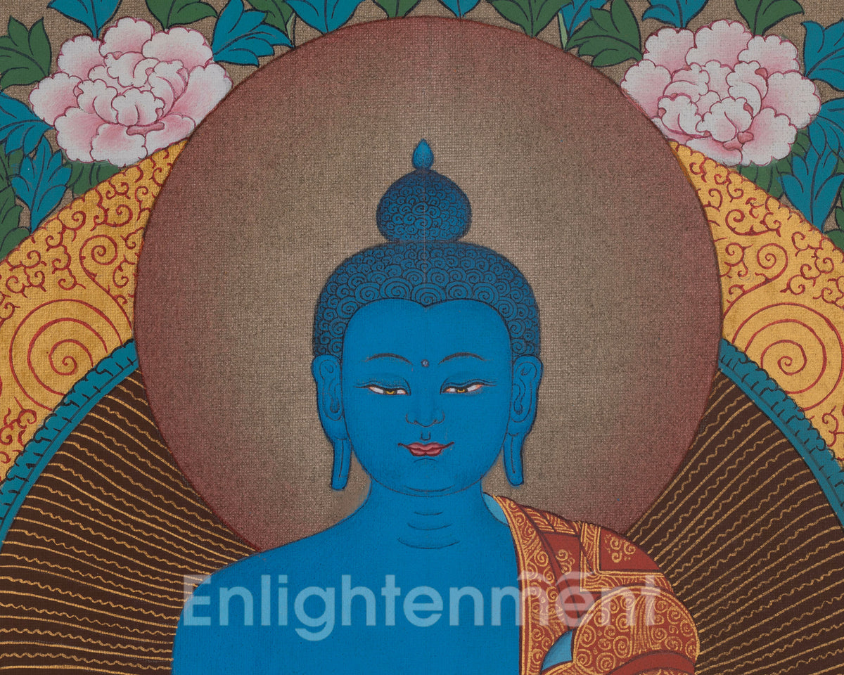 Asta Medicine Buddha Thangka | Healing Deity | Mahayana Buddhism