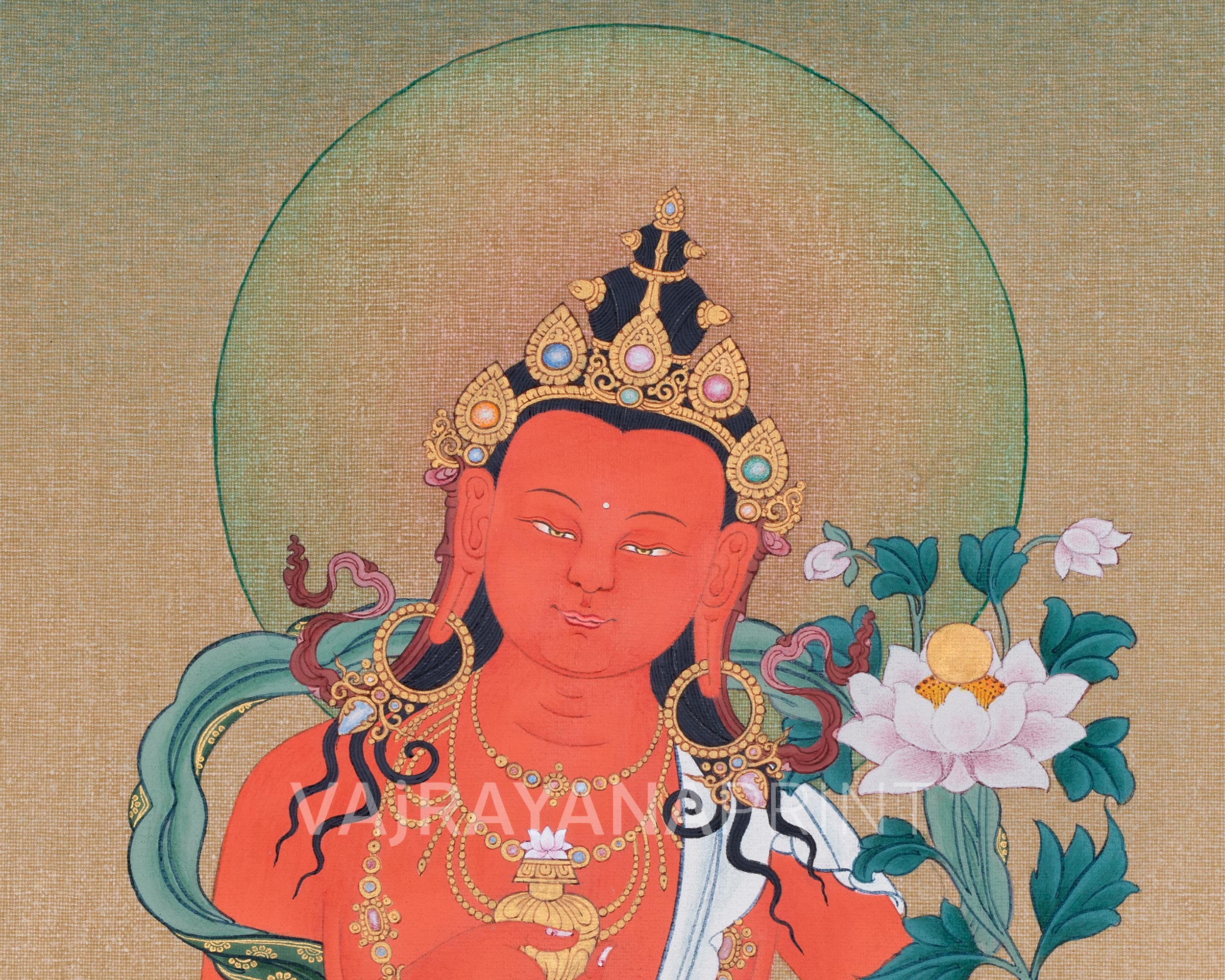 Adi Buddha, Samantabhadra Canvas Print | Tibetan Artwork of Primordial Enlightenment