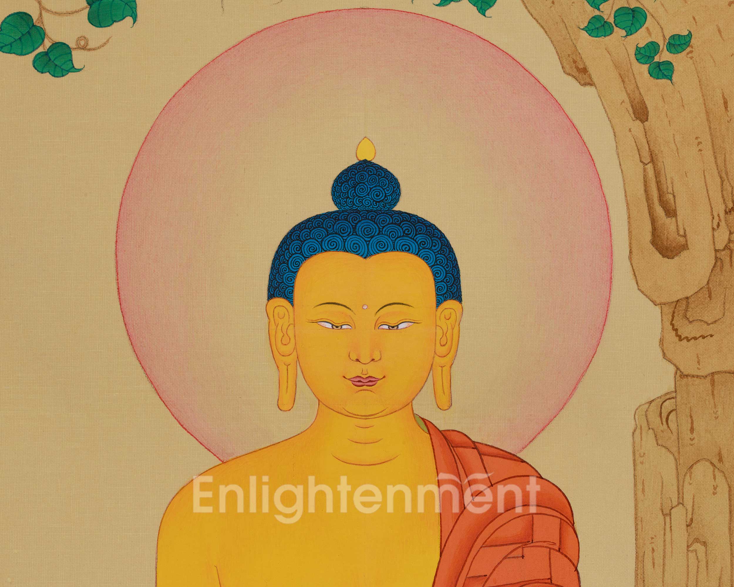 Peaceful Thangka of Shakyamuni Buddha | Founder of the Buddhist Religion