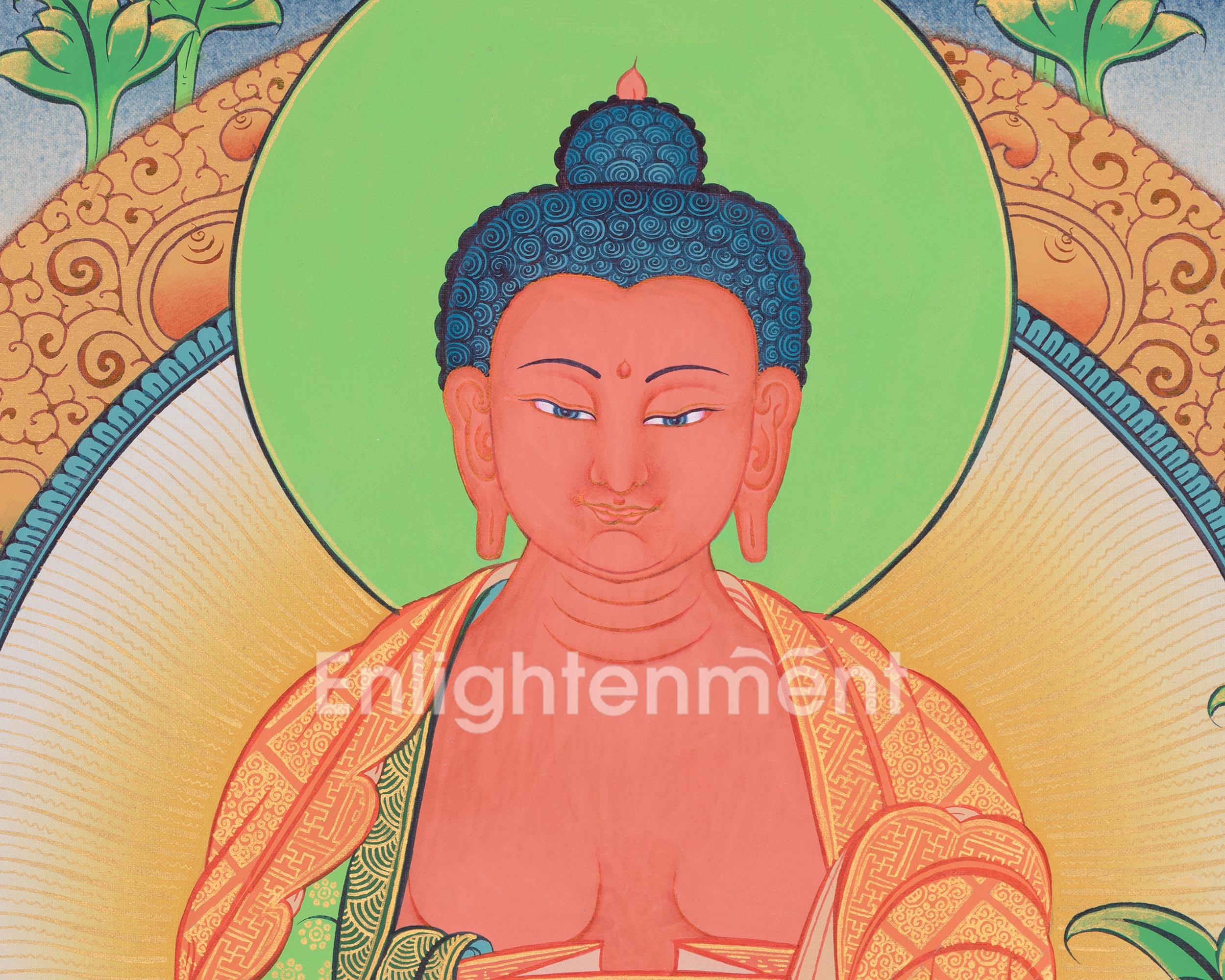 The Buddha Of Infinite Light Thangka | Amitabha Buddha Artwork | Journey to Pure Land