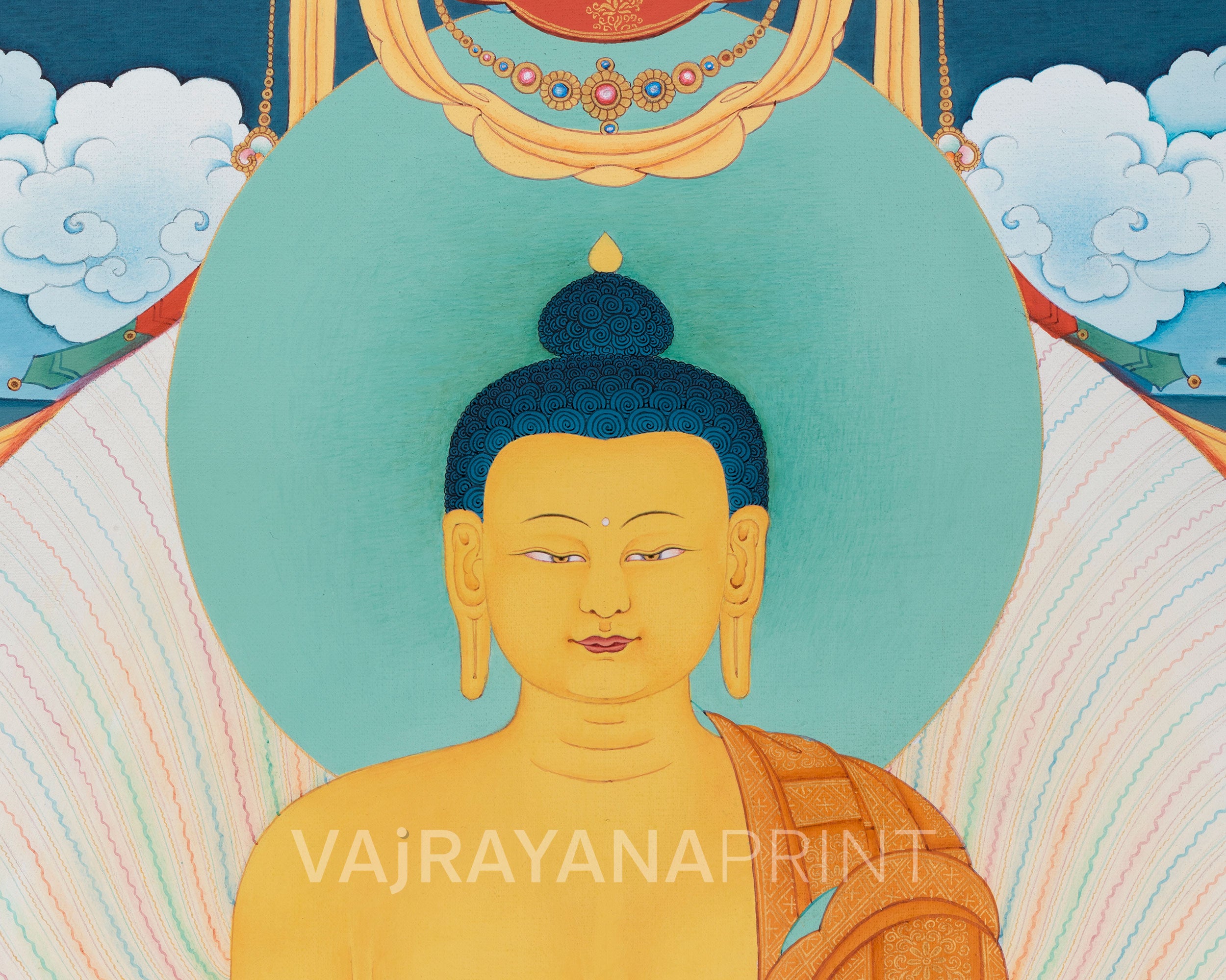 Meditating Buddha Shakyamuni Print | High-Quality Giclee Print of the Enlightened One