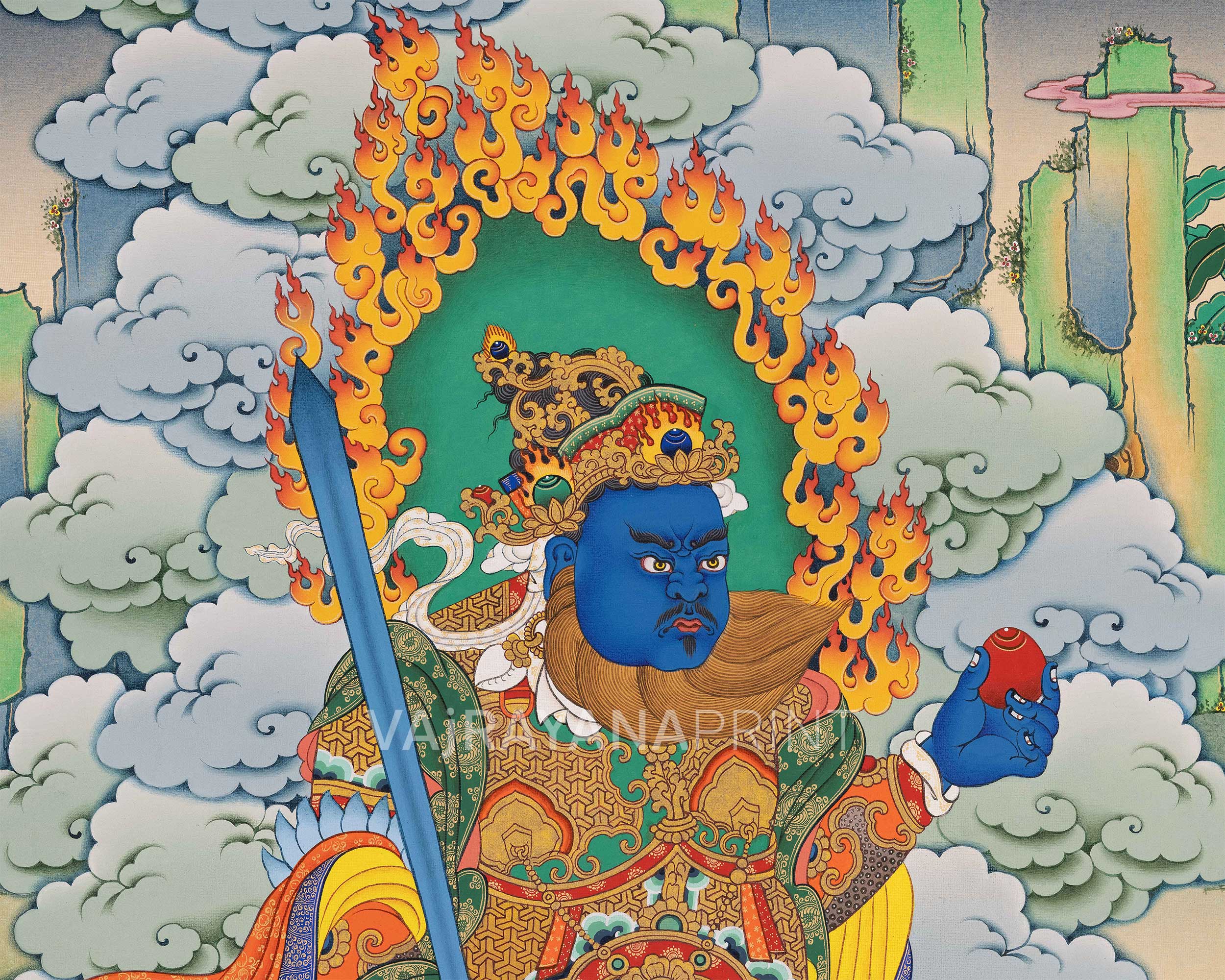 Premium Virudhaka Giclee Print | Leader of the Kumbhanda in Buddhism