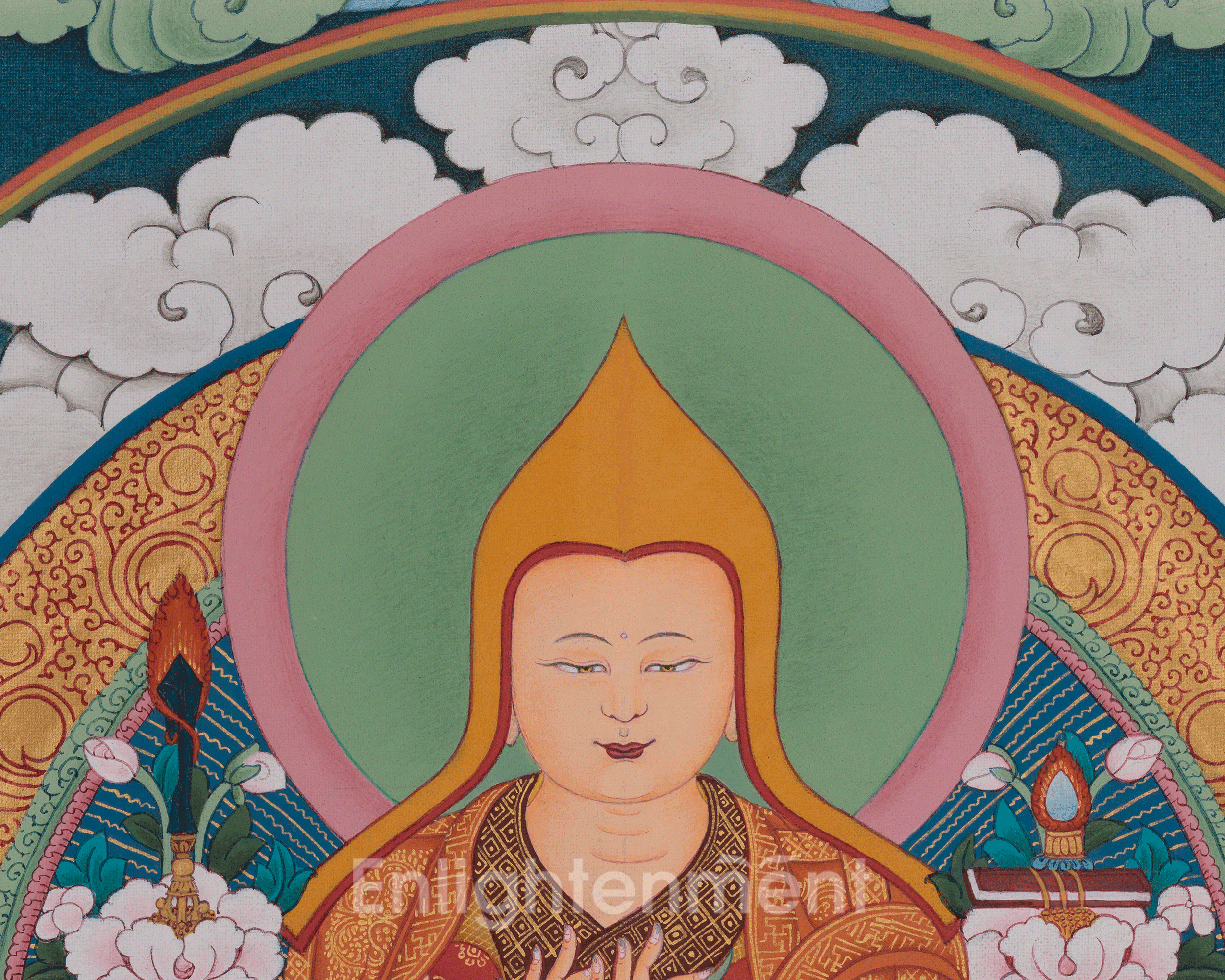 Tsongkhaba Buddhist Art | Sacred Tibetan Teacher of Wisdom and Compassion