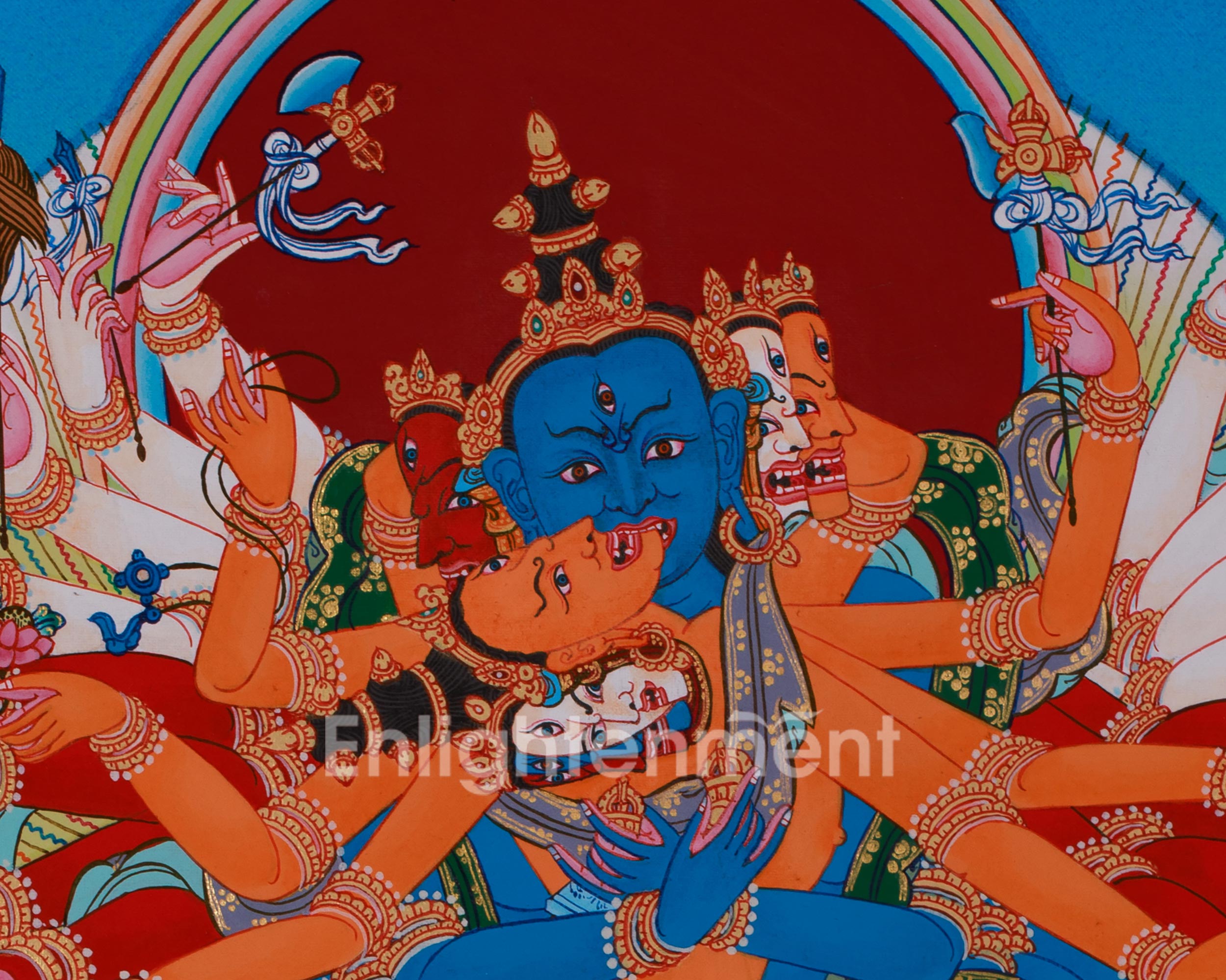 Chakrasambhara Thangka | Wisdom and Enlightenment Painting