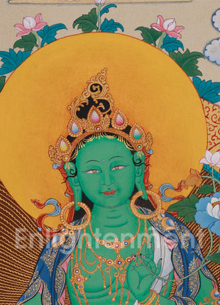 Twenty-One Tara Goddess Thangka | Surya Gupta Tradition