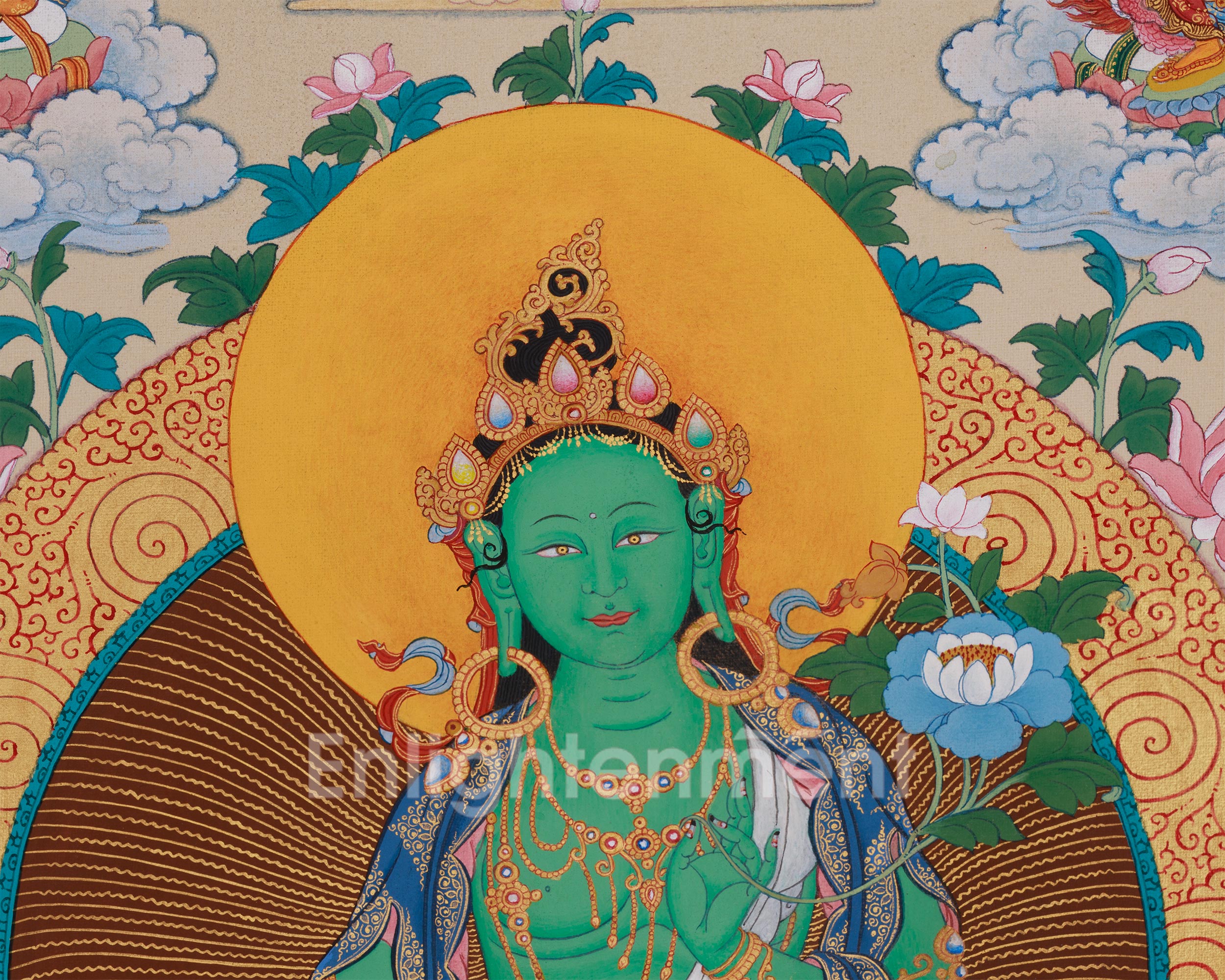 Twenty-One Tara Goddess Thangka | Surya Gupta Tradition