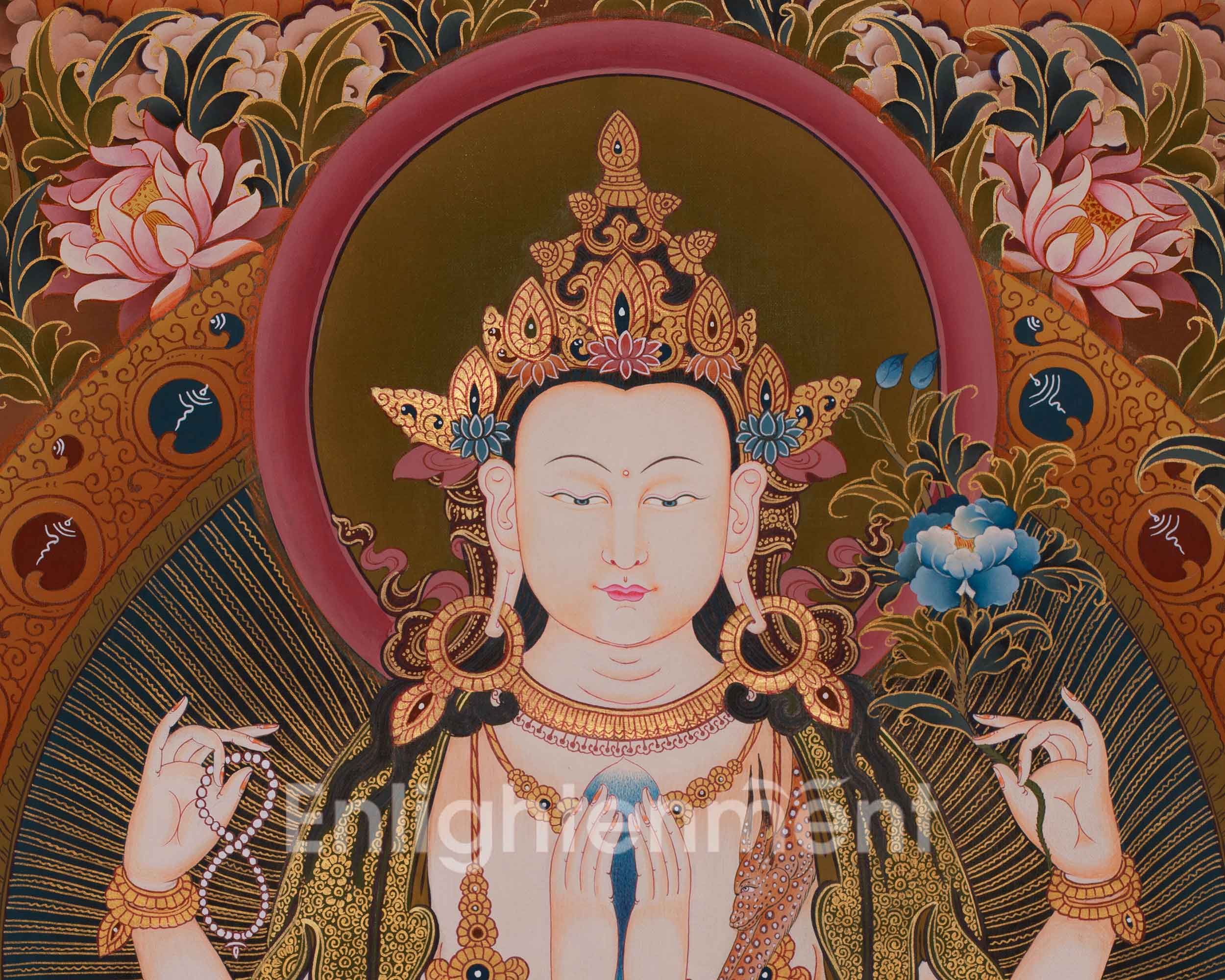 Three Great Bodhisattvas of Compassion and Enlightened Wisdom and Power