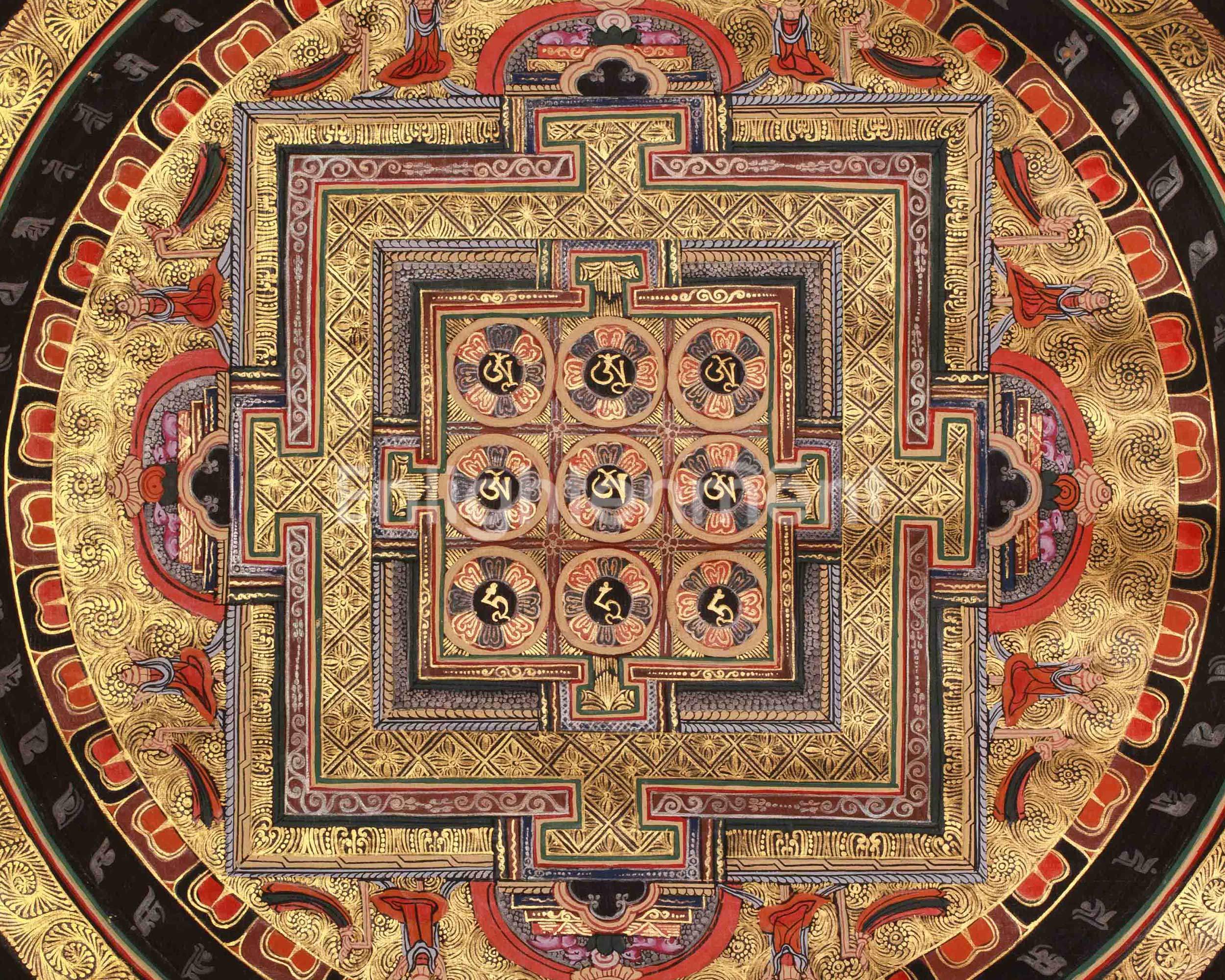 Mandala Artwork | Traditional Himalayan Thangka | Representing the Enlightened Universe