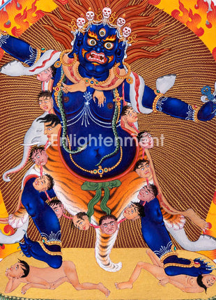 Mystical Vajranakhi Thangka | Wrathful From of Vajrayogini | Tibetan Art of Powerful Deity