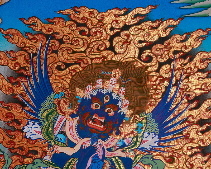 Vajrakilaya Thangka | Fierce Protector and Tantric Deity