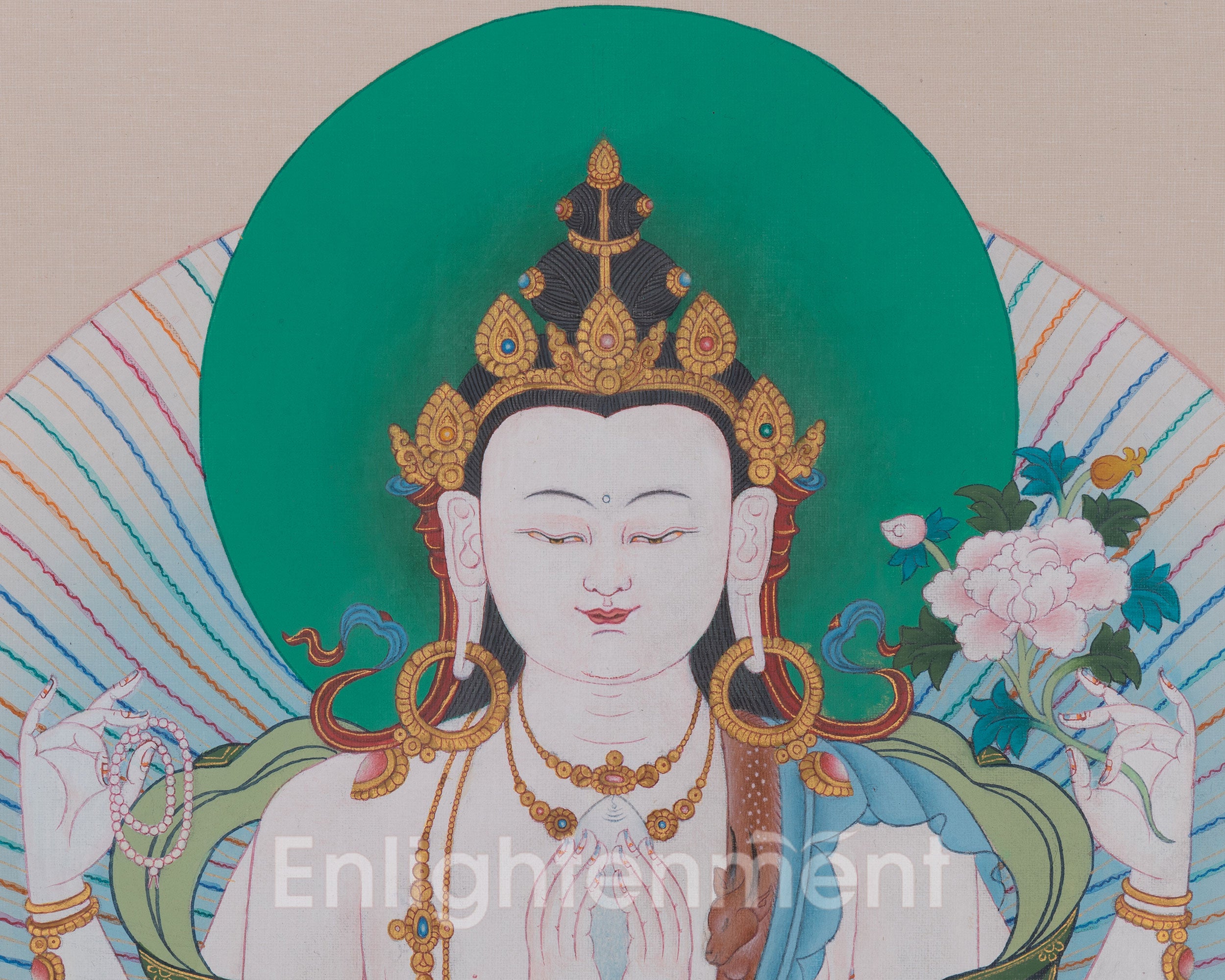 Himalayan Chenrezig Artwork | Infinite Compassion and Wisdom | Buddhist Art