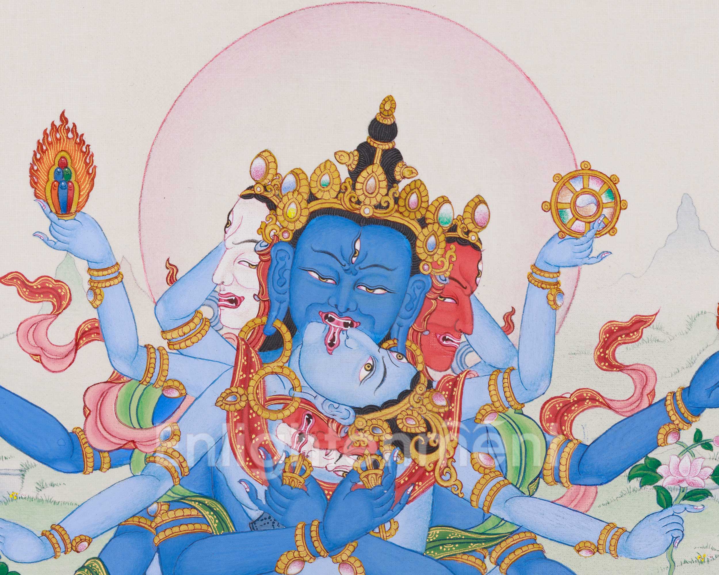 Guhyasamaja Thangka | Deity of Highest Yoga Tantra