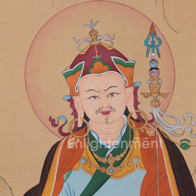 61 cm Tibetan Guru Rinpoche Painting | Padmasambhava Artwork