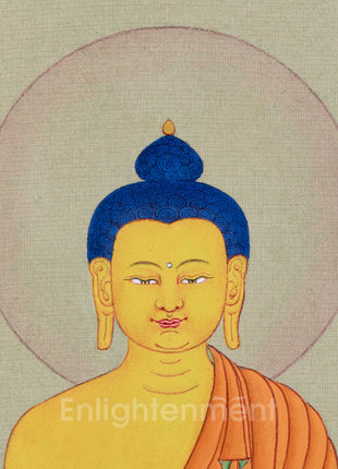 Buddha Shakyamuni Thangka, Handmade Art