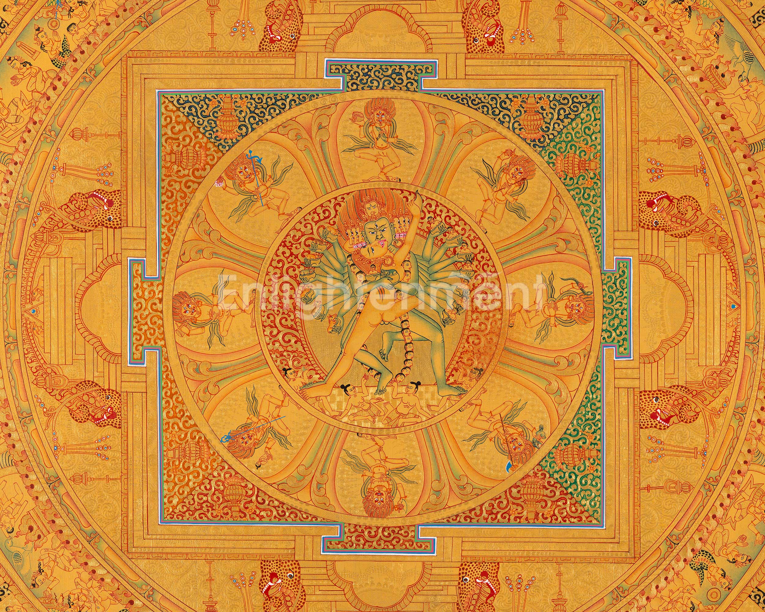 Hevajra Mandala | Vajrayana Deity | Meditation Decor