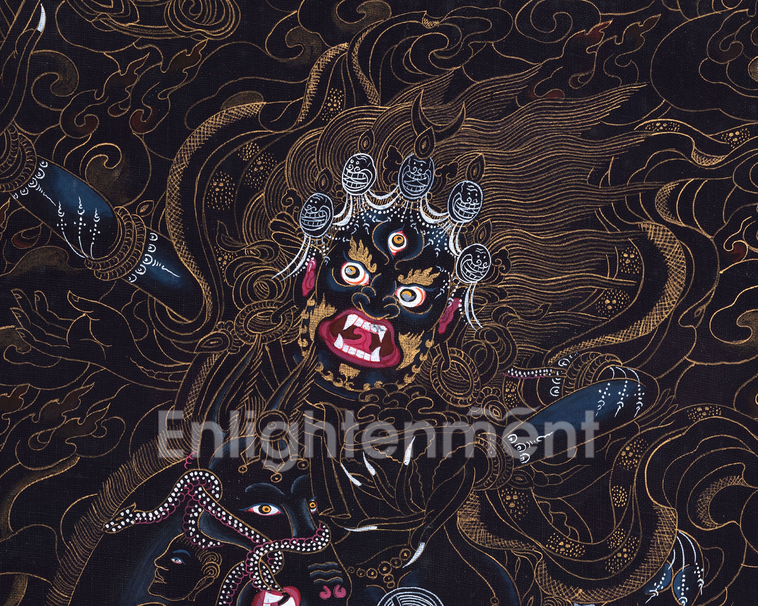 Palden Lhamo Thangka | Traditional Tibetan Art | Wall Decors