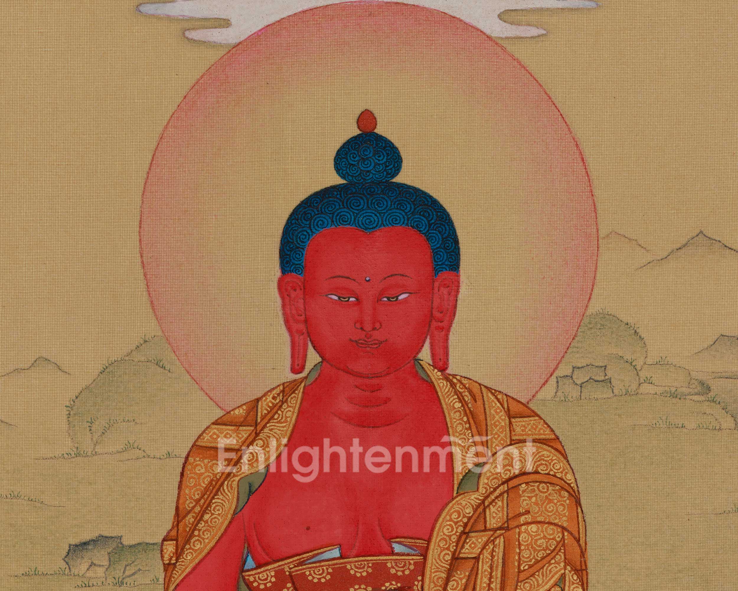 Meditation Amitabha Buddha Thangka | Featuring Amitayus | LHASA Hues