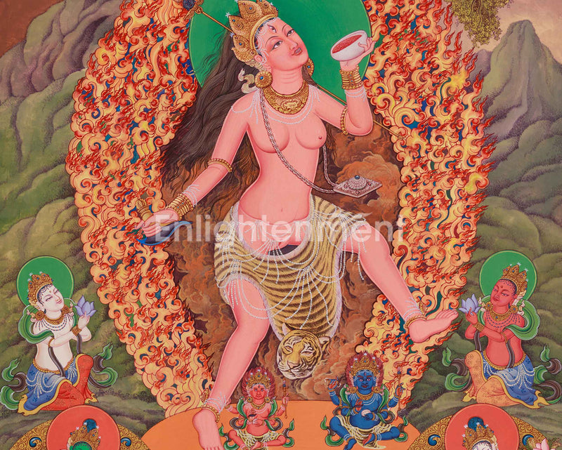 Vajrayogini Dakini Thangka | The Goddess Of Yoga Tantra | Traditional Artwork