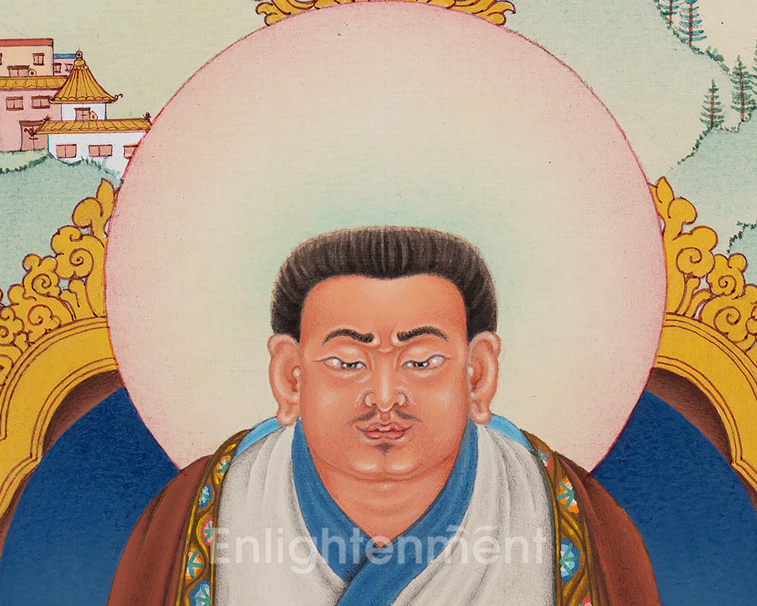 Hand-Painted Rare Marpa Thangka | Beautiful Small Painting Of Kagyu Master | Buddhist Master