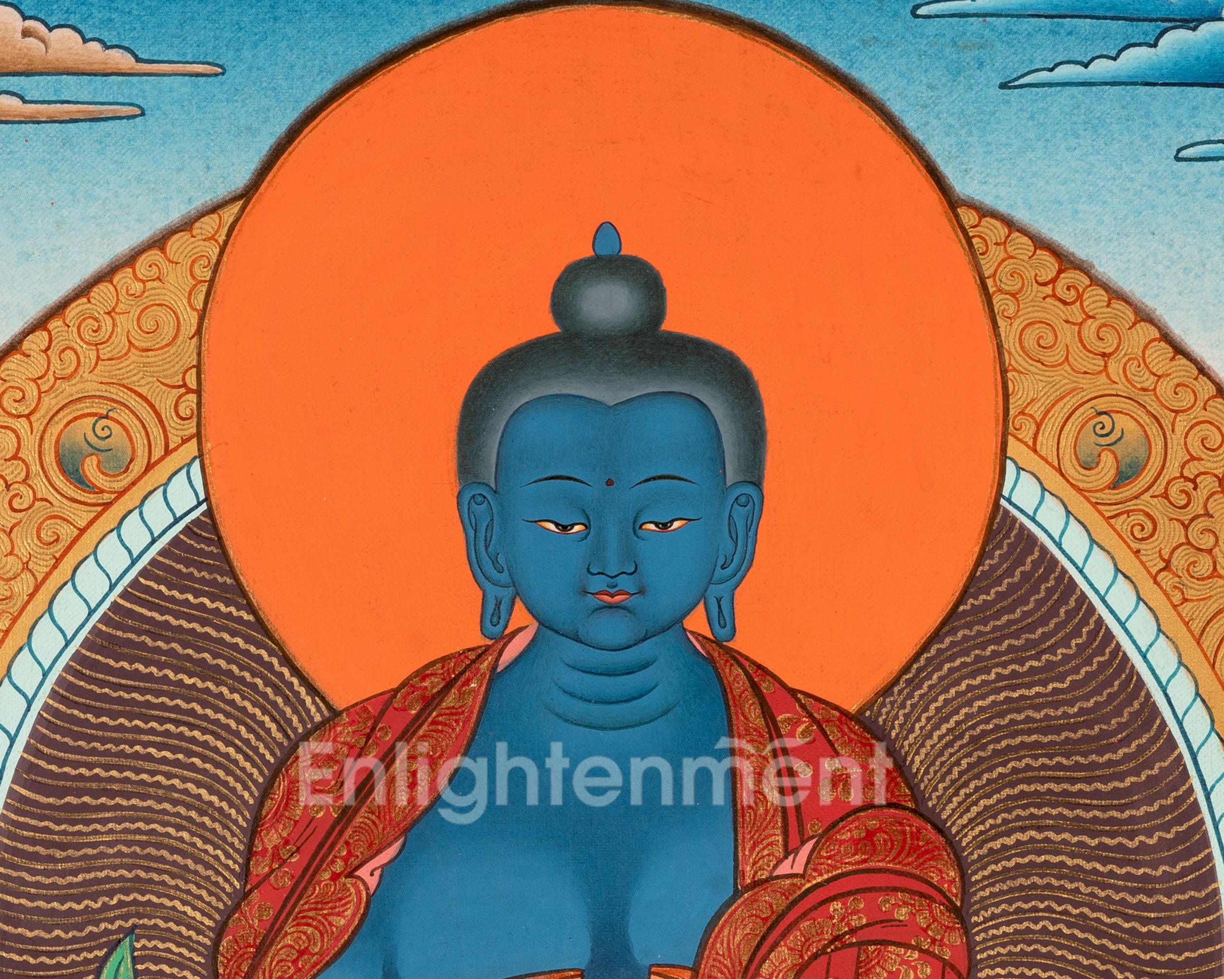 Medicine Buddha | Healing Buddha Thangka | Traditional Tibetan Paint