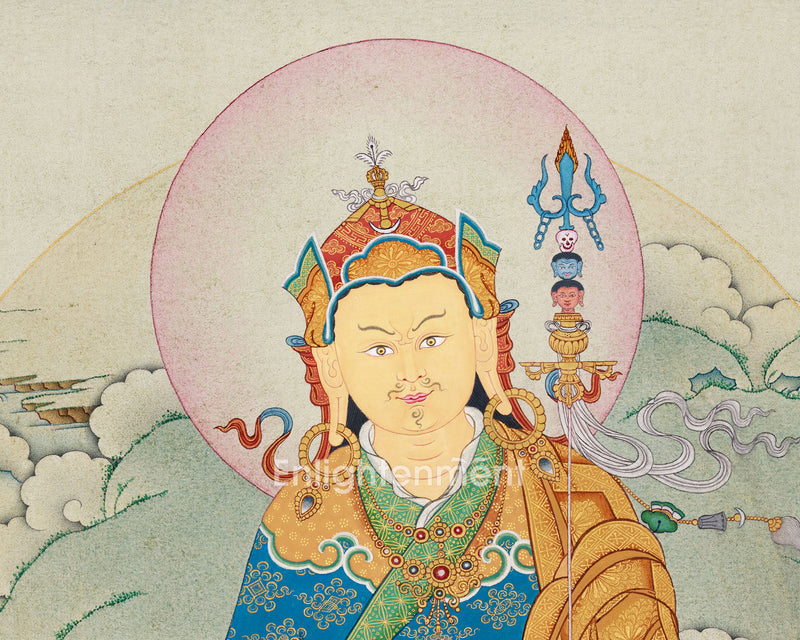 Precious Guru Rinpoche Thangka | Iconic Figure in Tibetan Buddhism