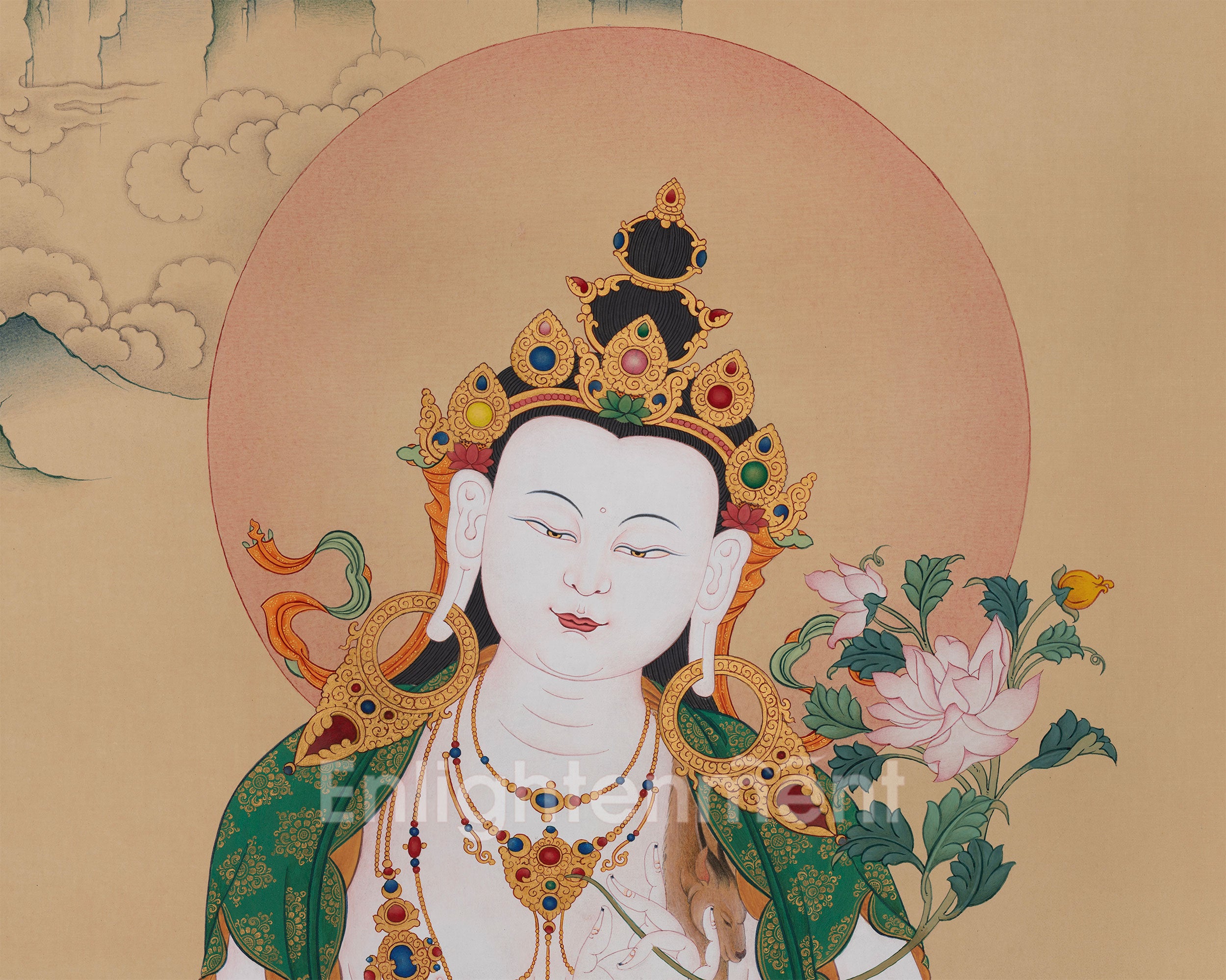 Grand Two-Armed Chenrezig Thangka | Enlightened Compassion | Karma Gadri Artistry