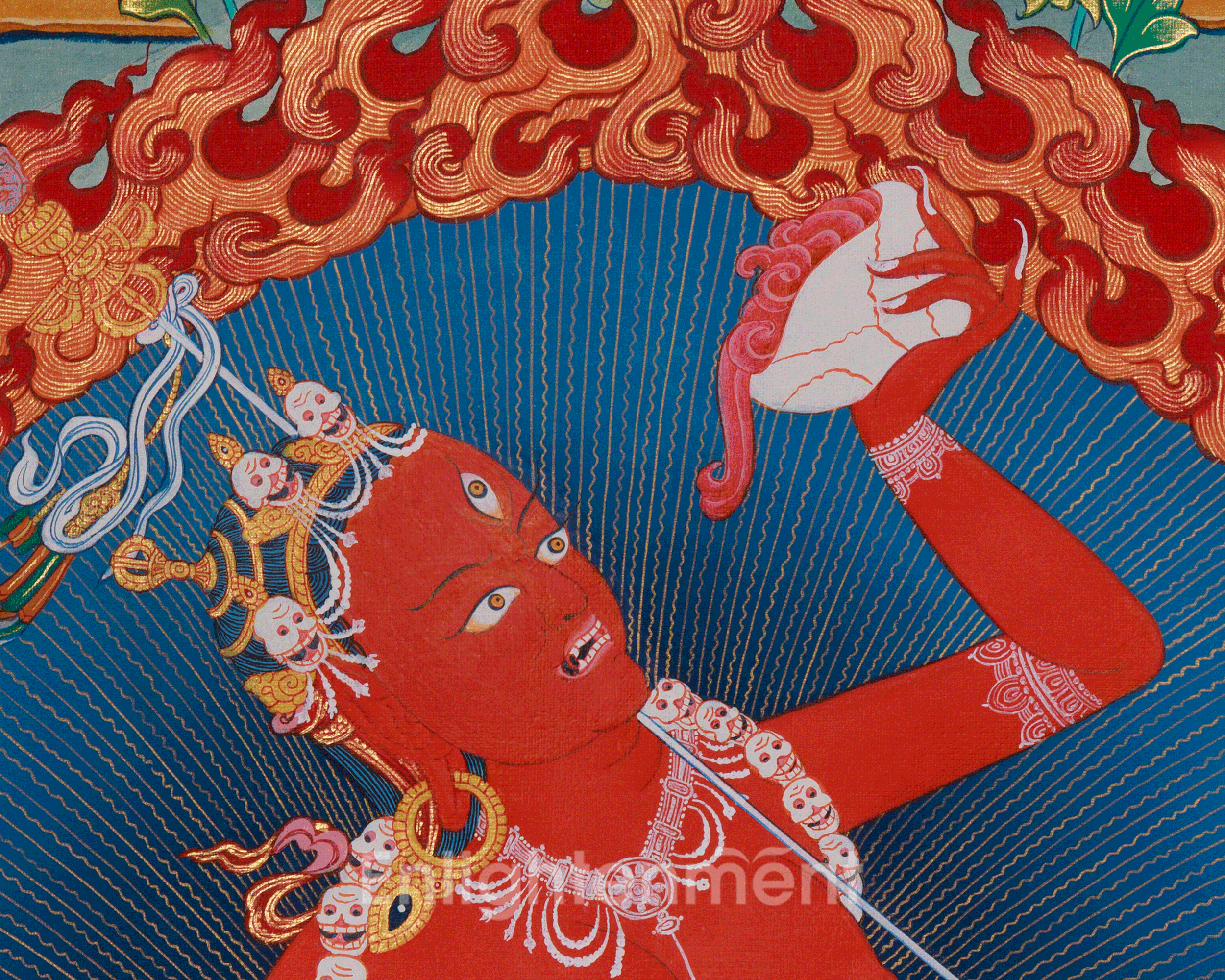 Tantric Vajrayogini Art | Fierce Protector | Tantric Goddess of Transformation