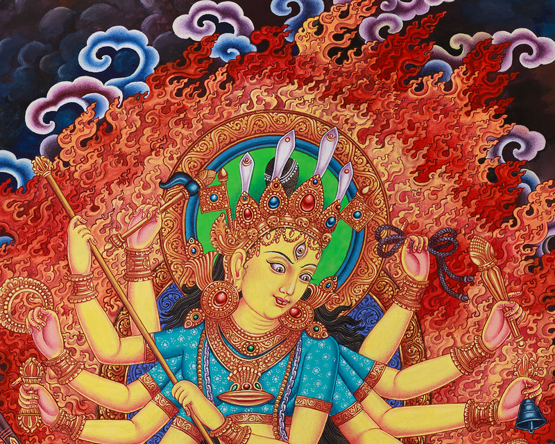 Devi Durga | Fierce Tantric Goddess Art