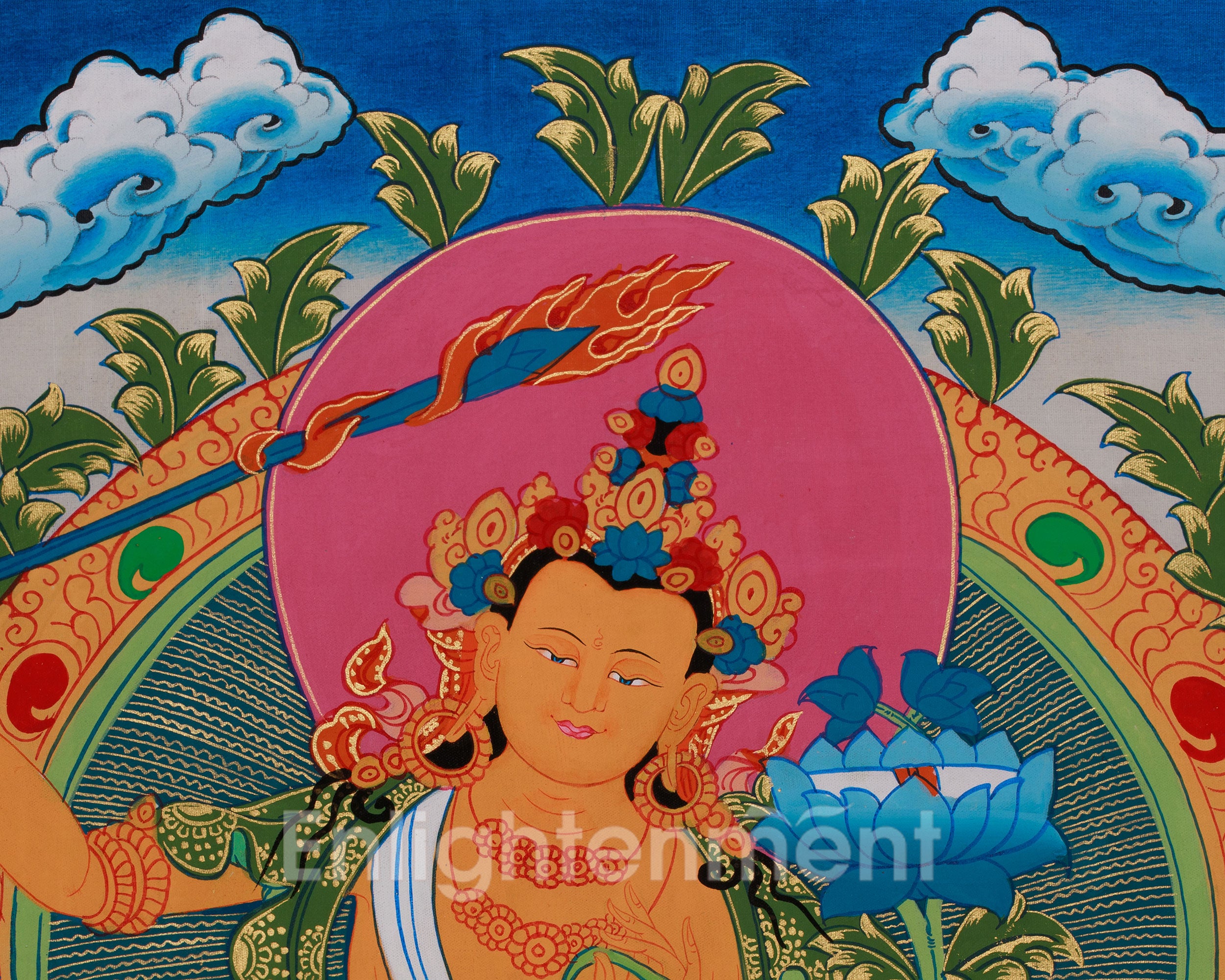 Wisdom Deity, Manjushri Artwork | Bodhisattva of Clarity and Perfected Knowledge